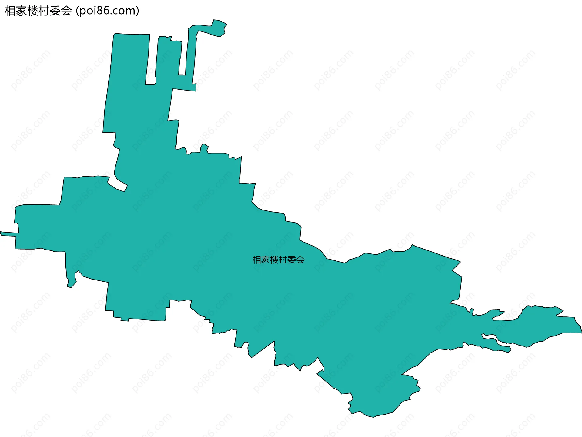 相家楼村委会边界地图