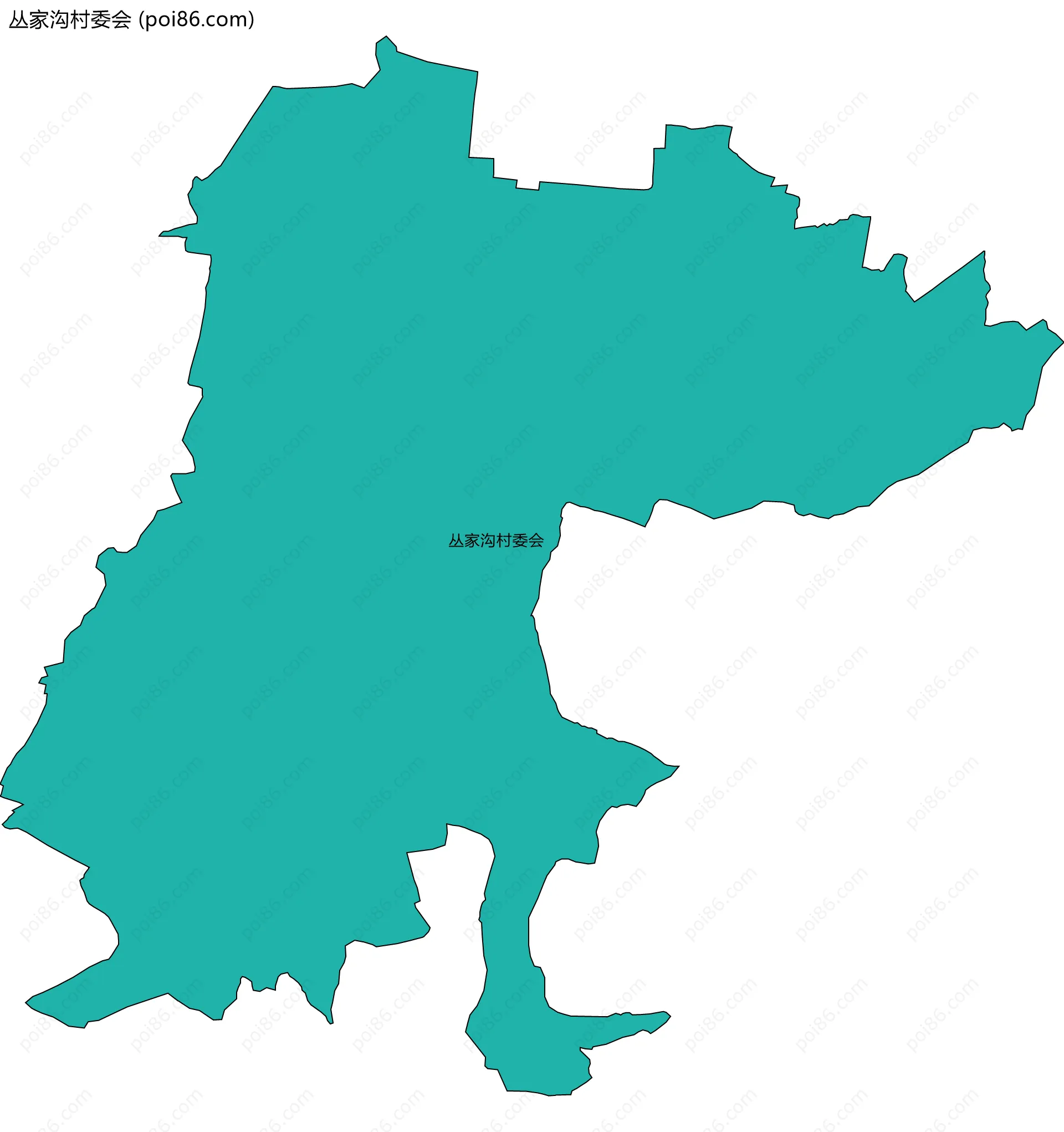 丛家沟村委会边界地图
