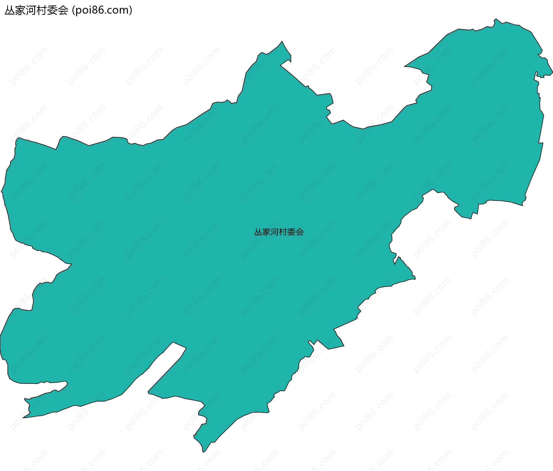 丛家河村委会边界地图