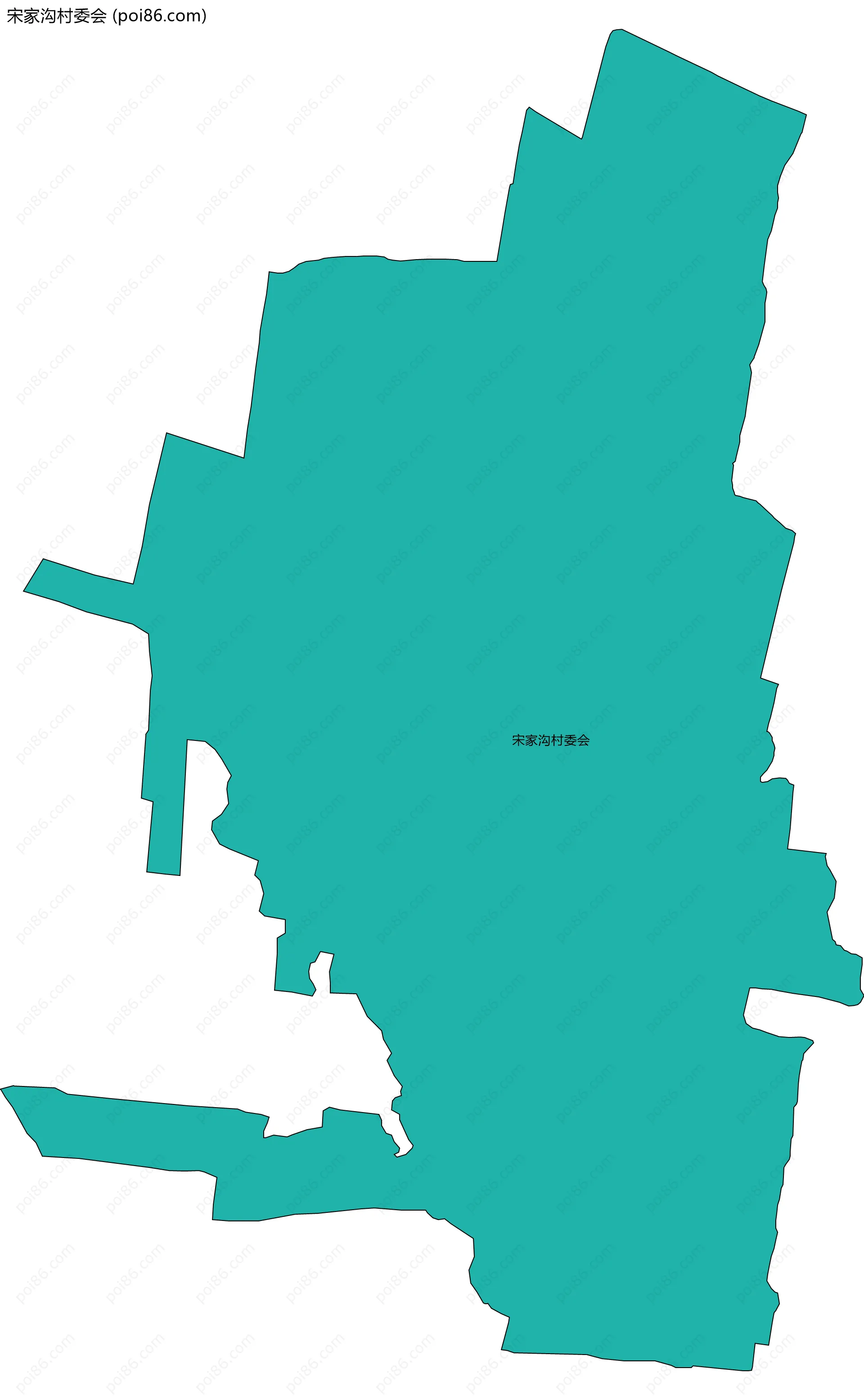 宋家沟村委会边界地图