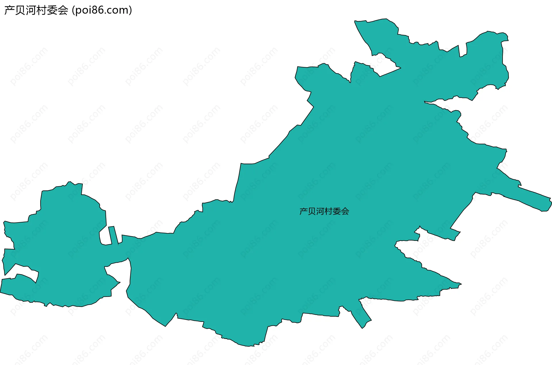 产贝河村委会边界地图