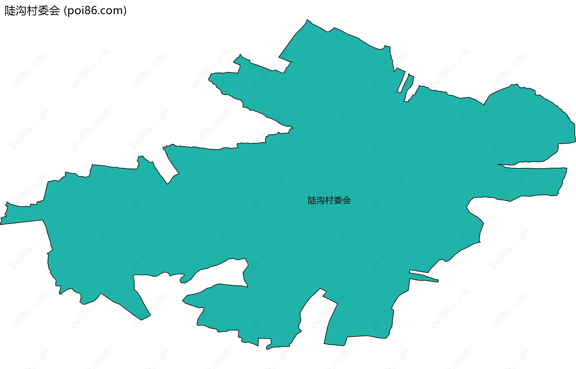 陡沟村委会边界地图