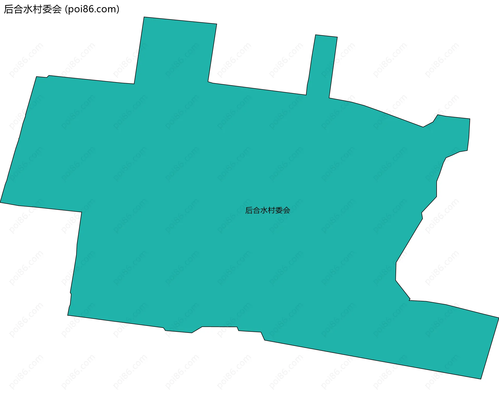 后合水村委会边界地图