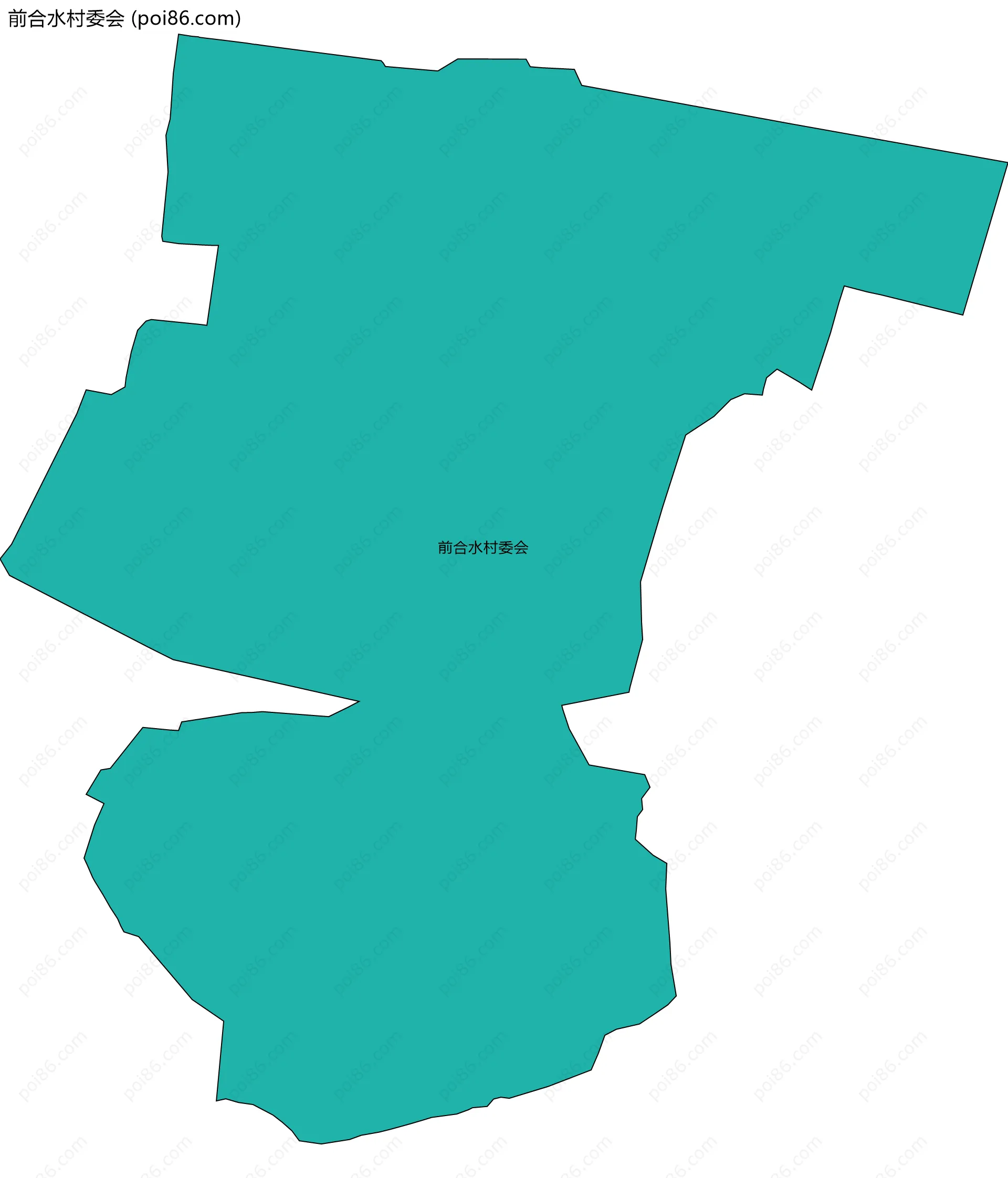 前合水村委会边界地图