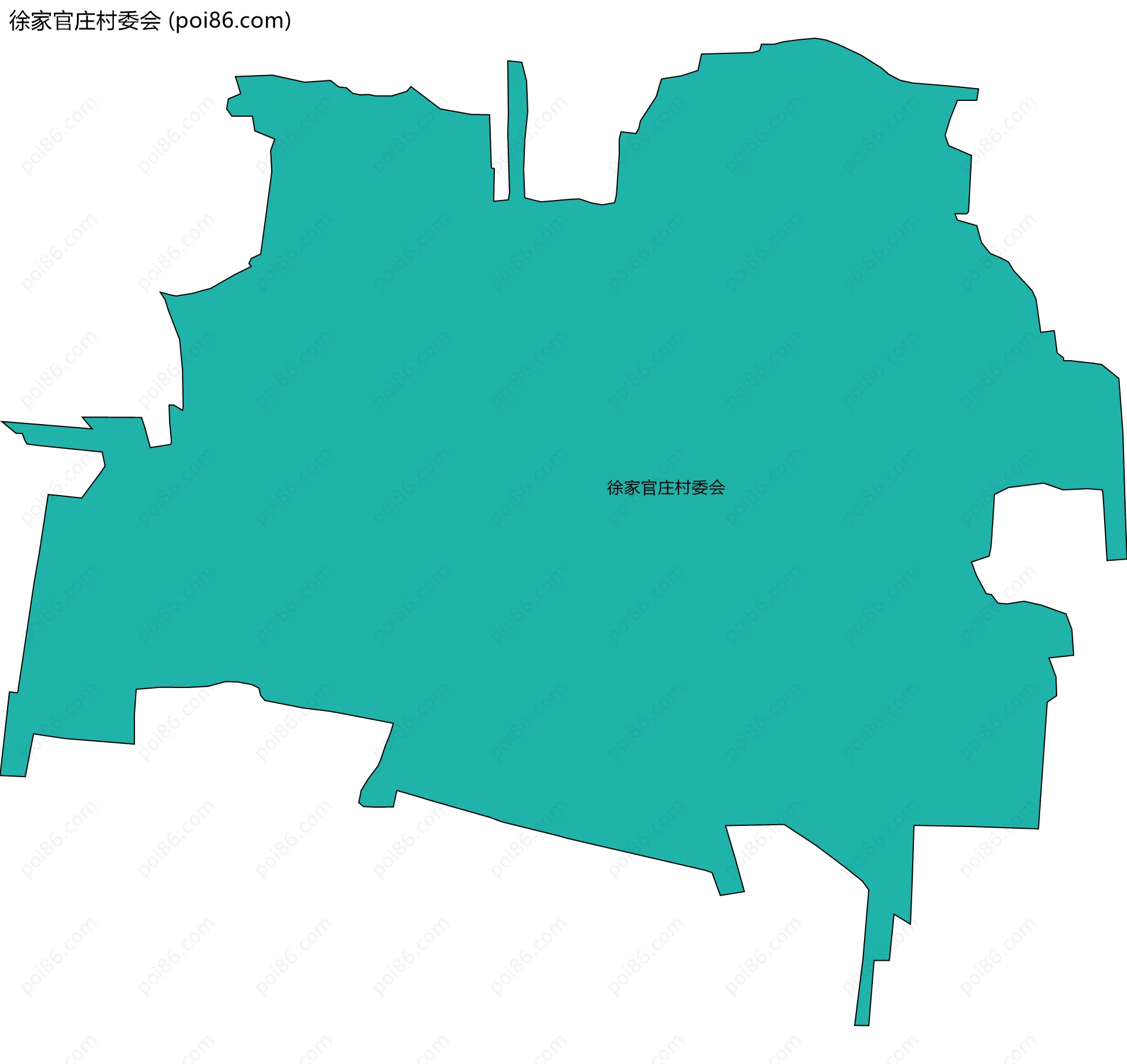 徐家官庄村委会边界地图