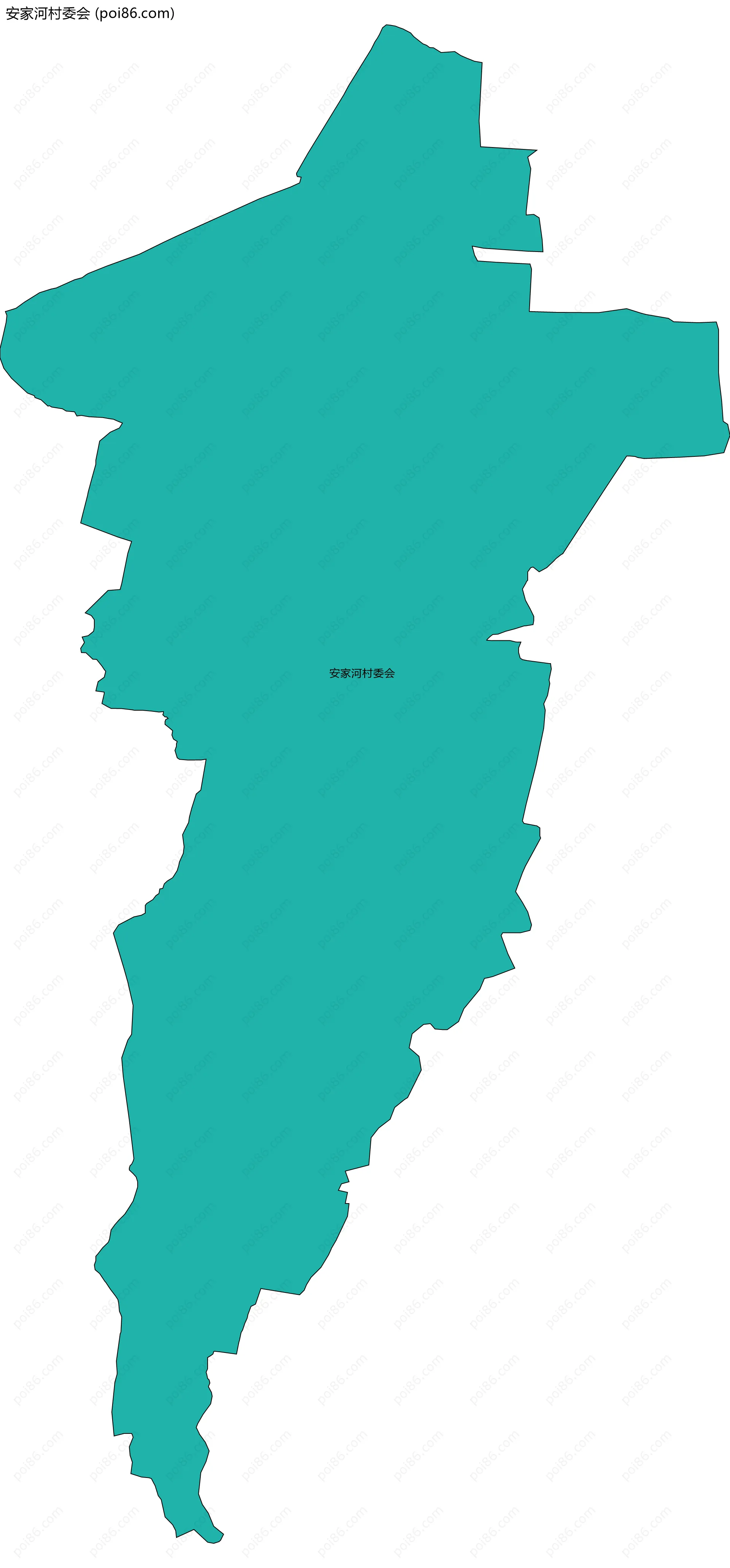 安家河村委会边界地图