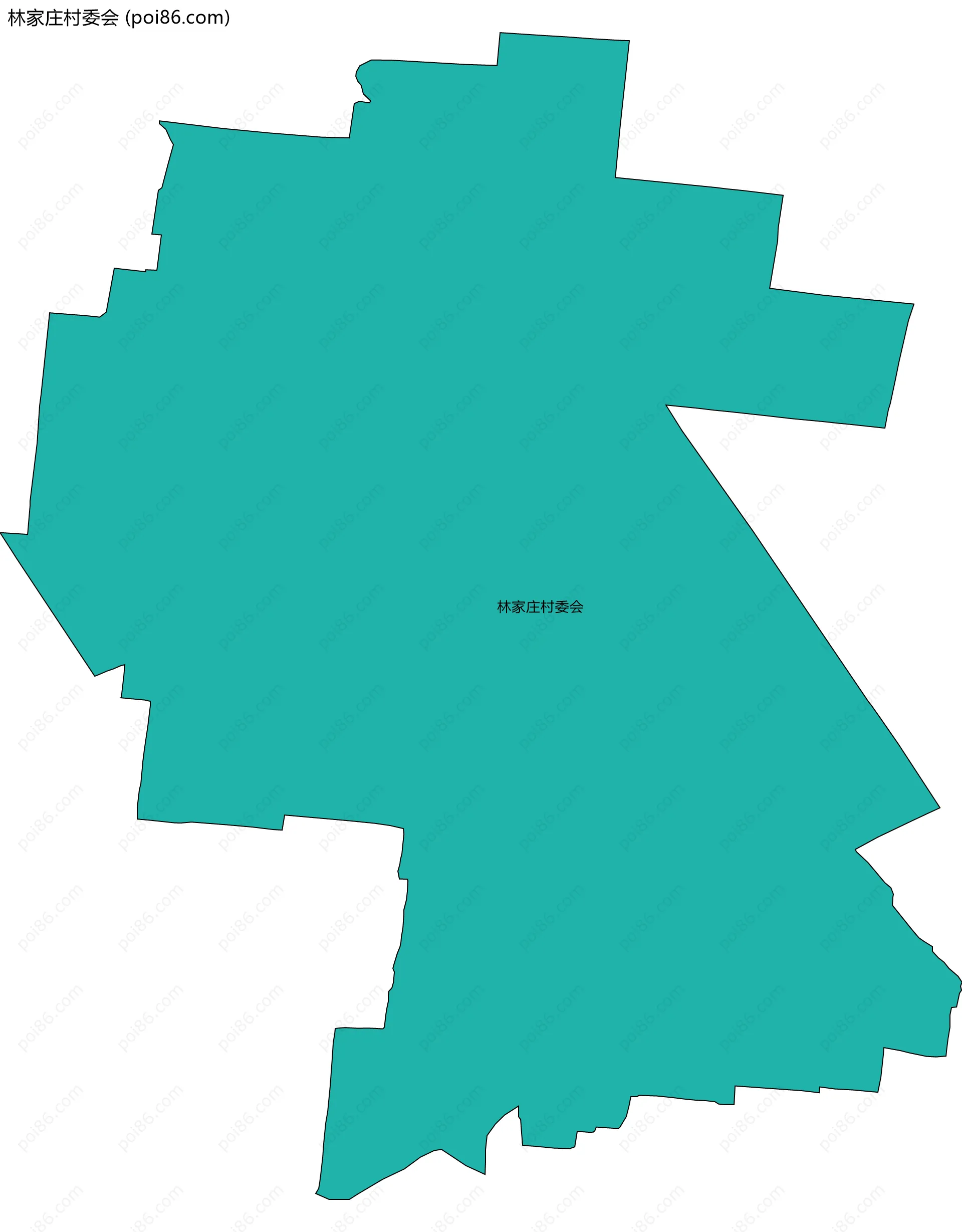 林家庄村委会边界地图