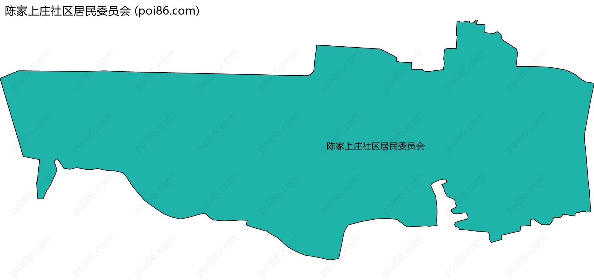 陈家上庄社区居民委员会边界地图