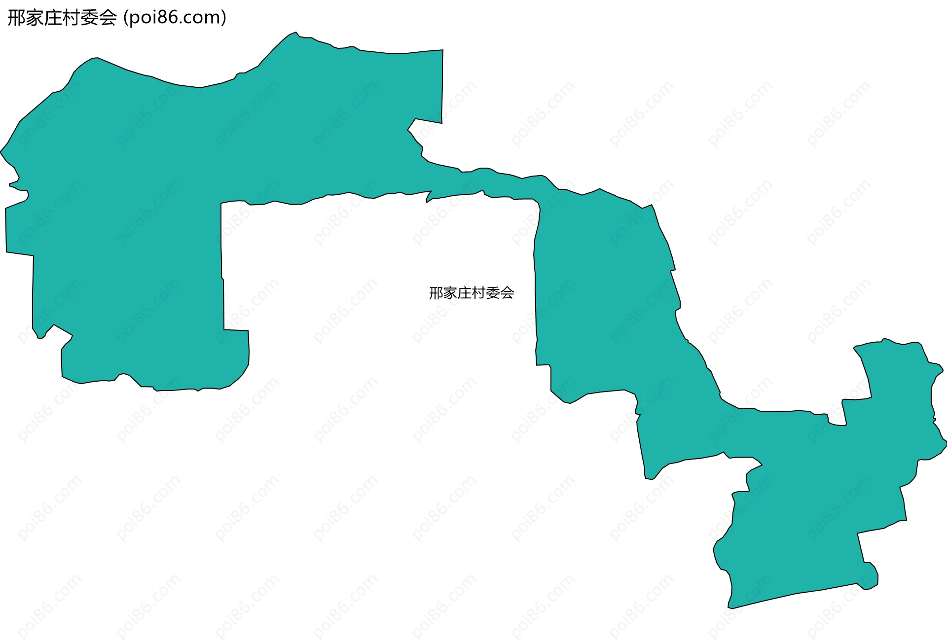 邢家庄村委会边界地图