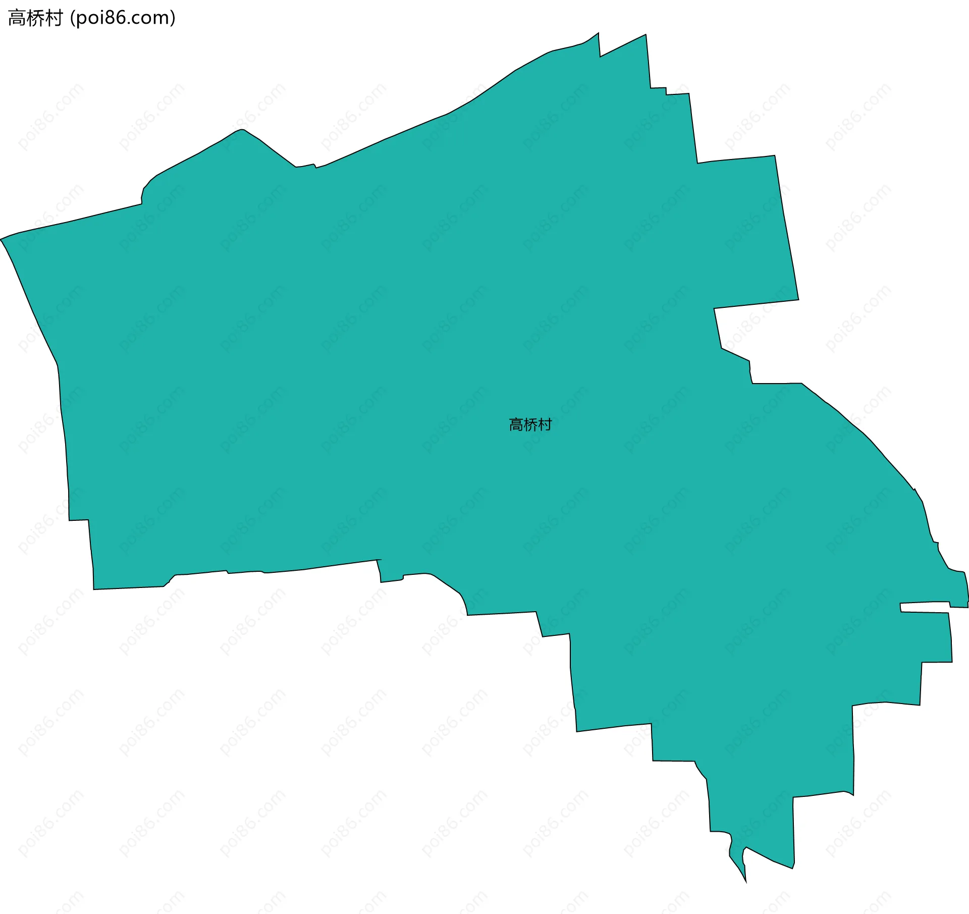 高桥村边界地图
