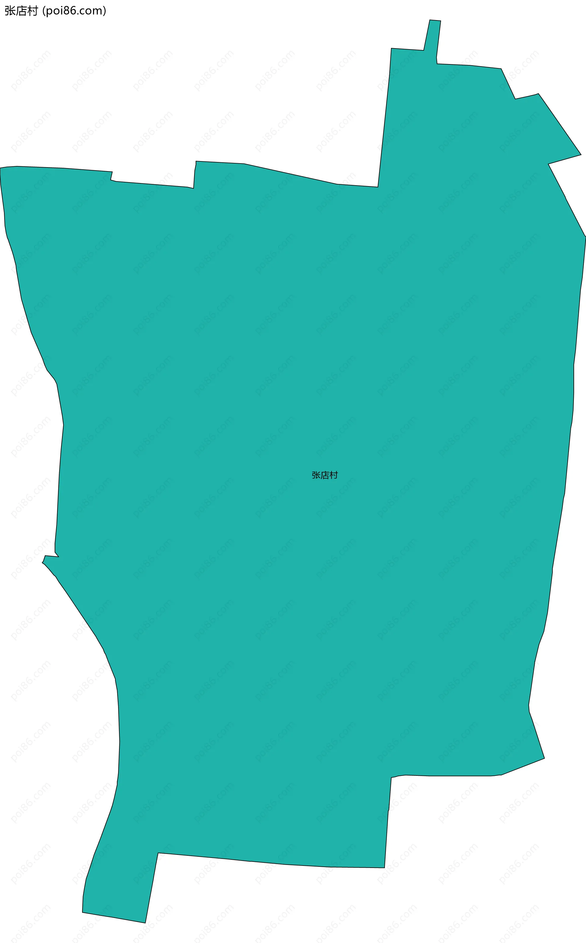 张店村边界地图