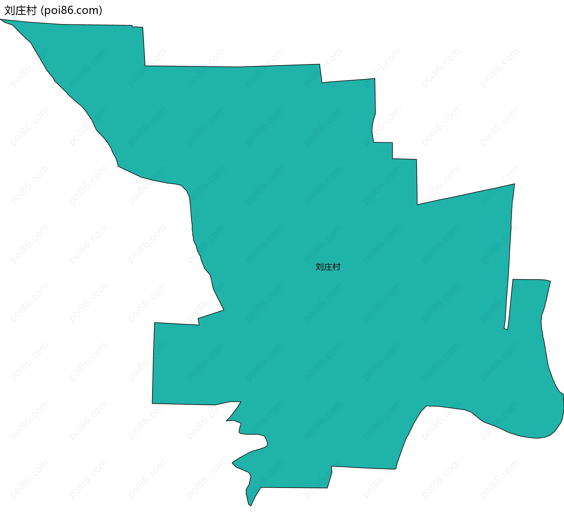 刘庄村边界地图