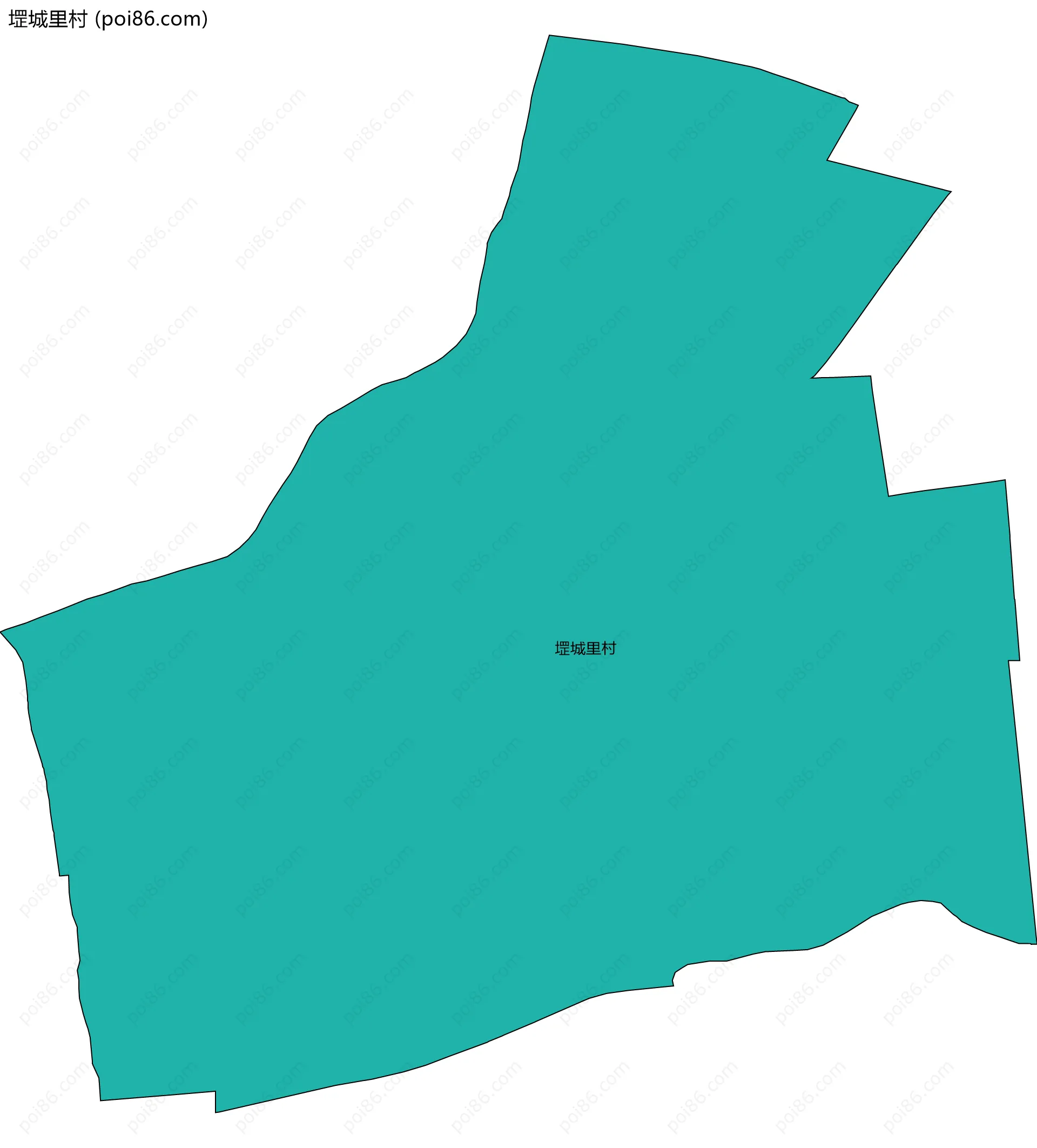 堽城里村边界地图