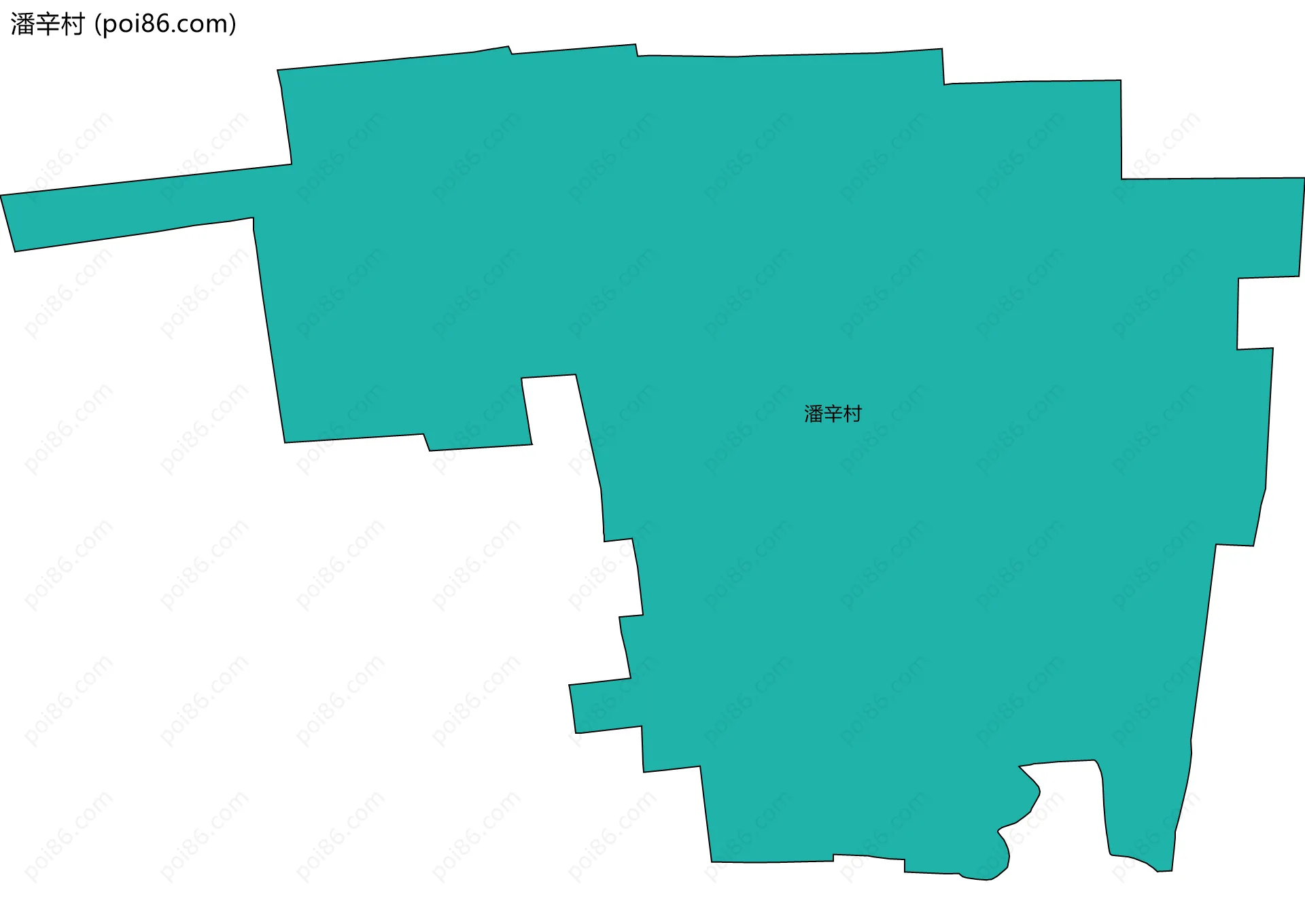 潘辛村边界地图