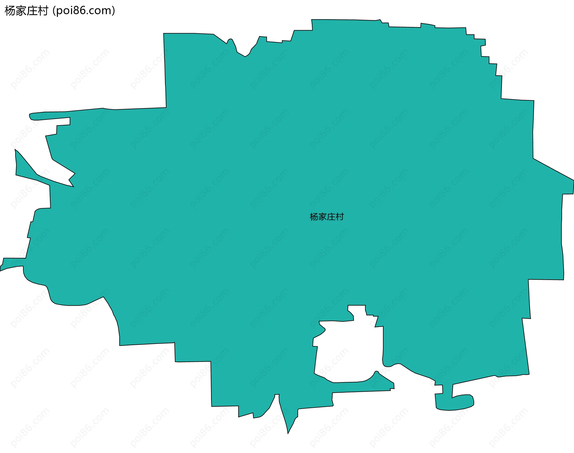 杨家庄村边界地图