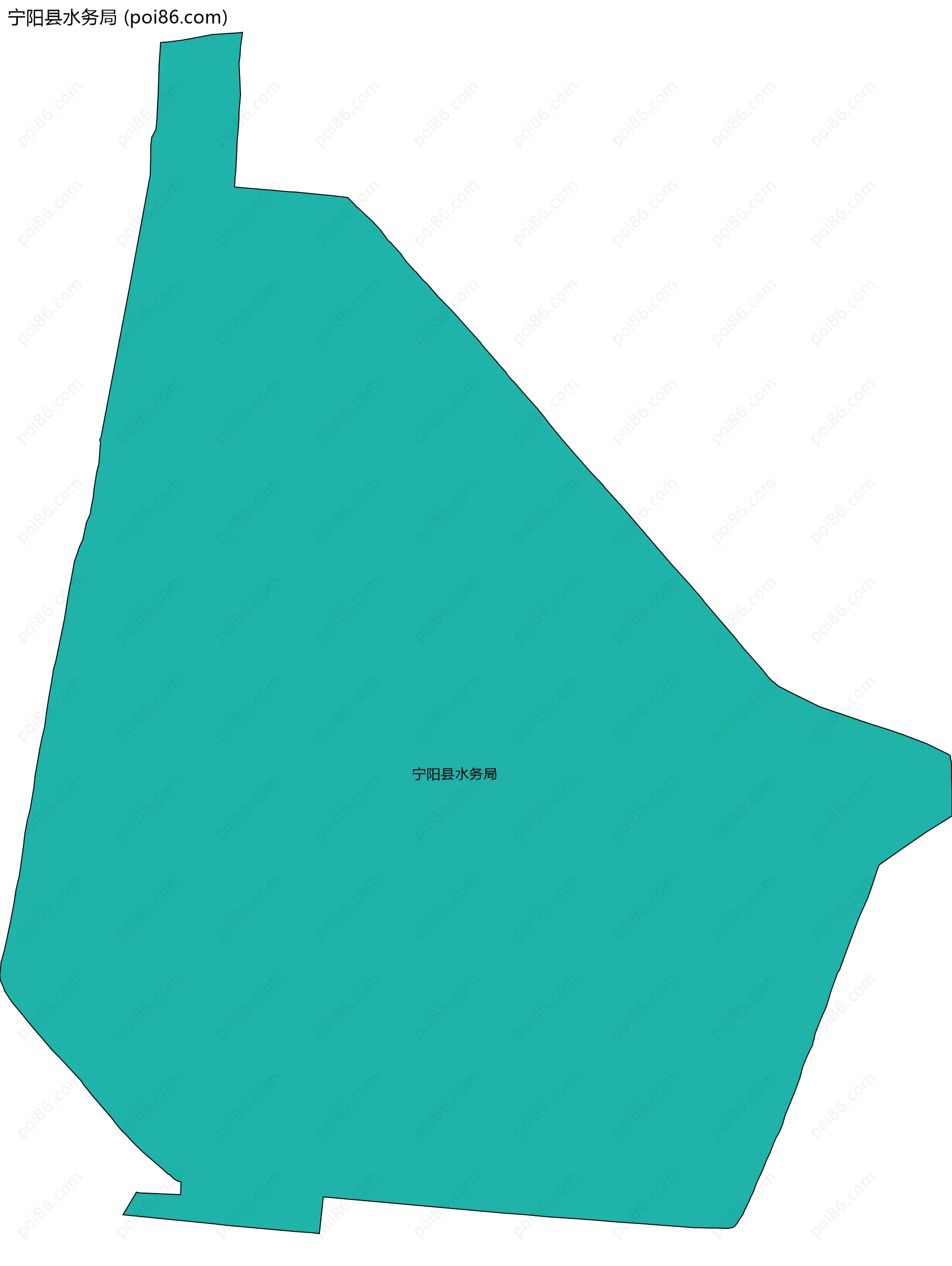 宁阳县水务局边界地图