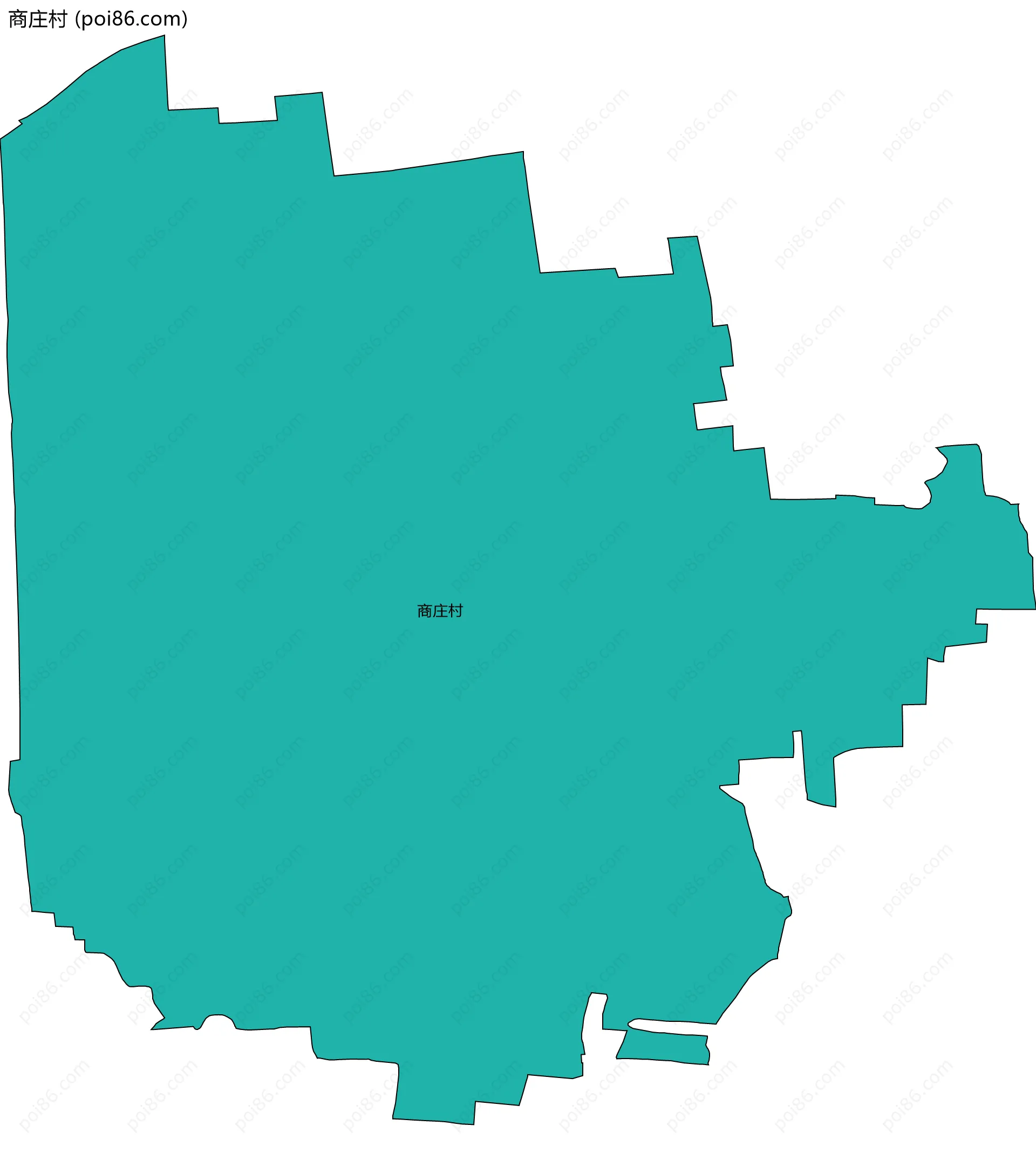 商庄村边界地图