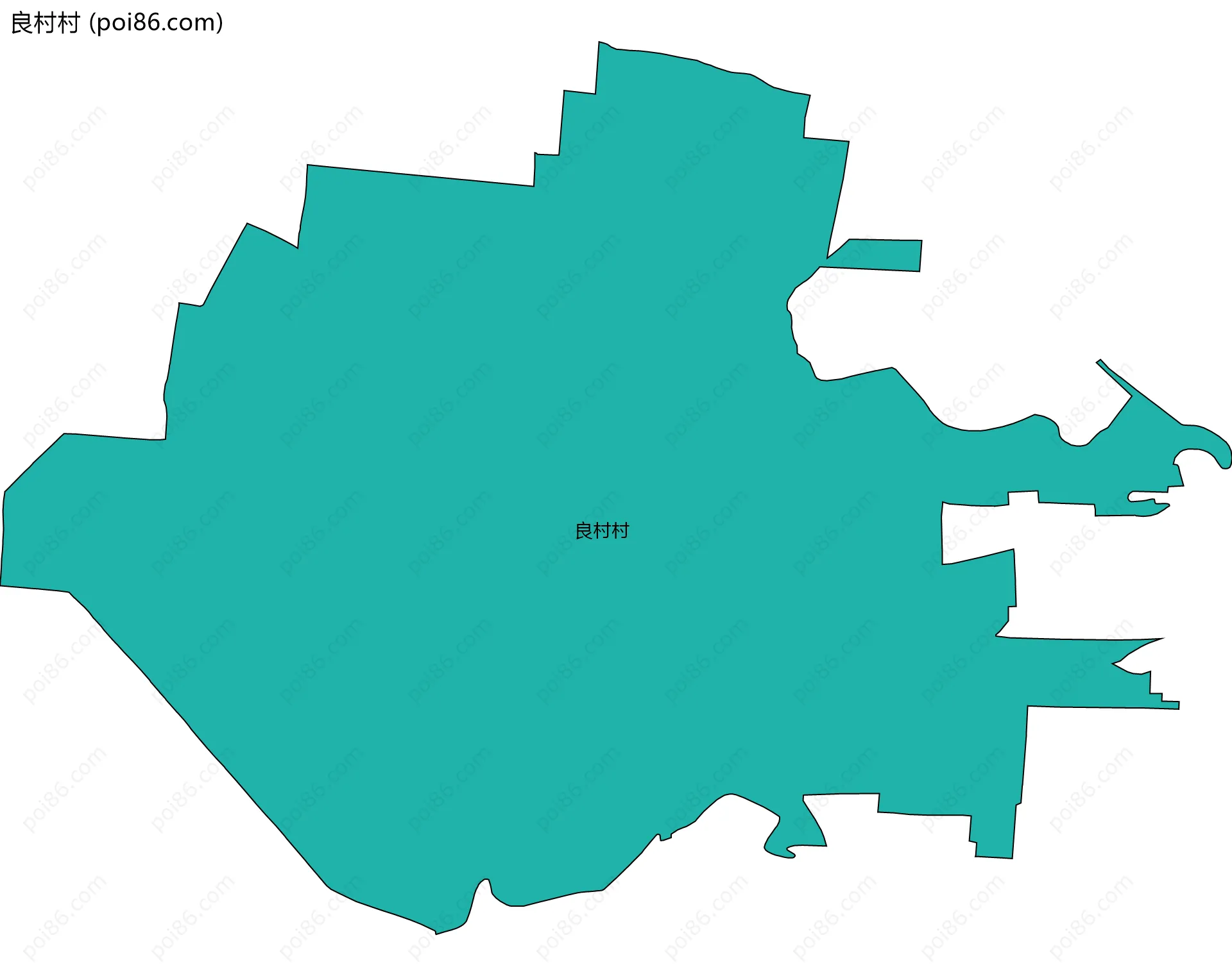 良村村边界地图
