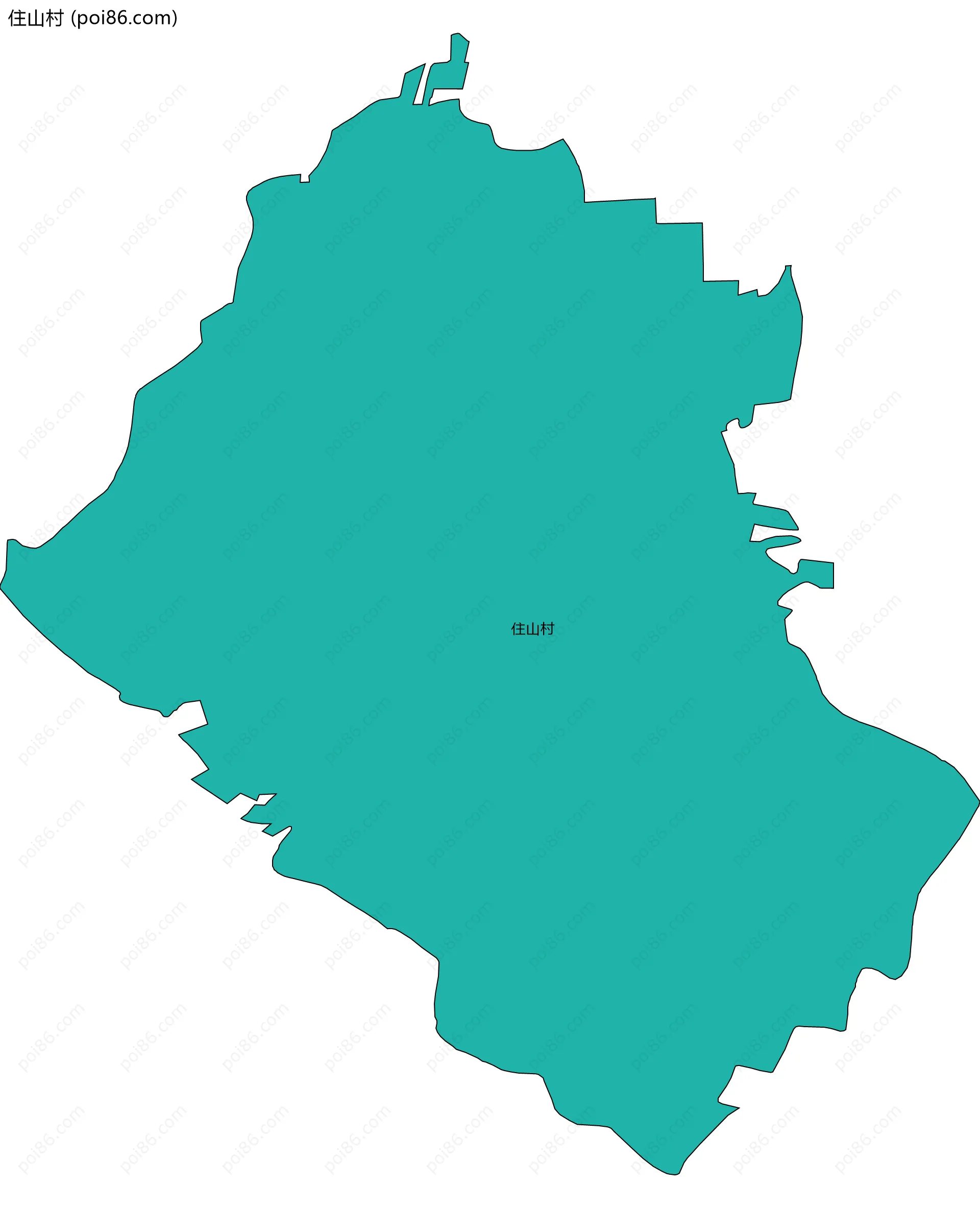 住山村边界地图