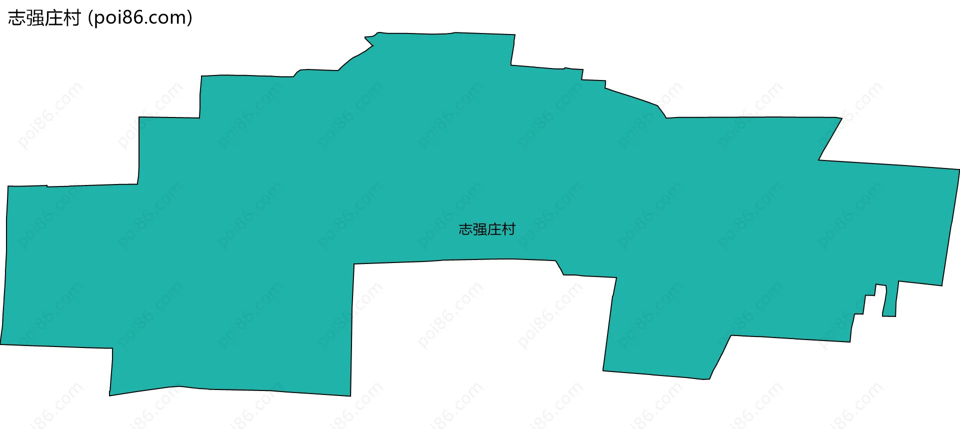 志强庄村边界地图