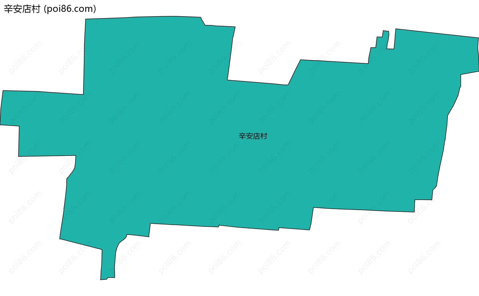 辛安店村边界地图
