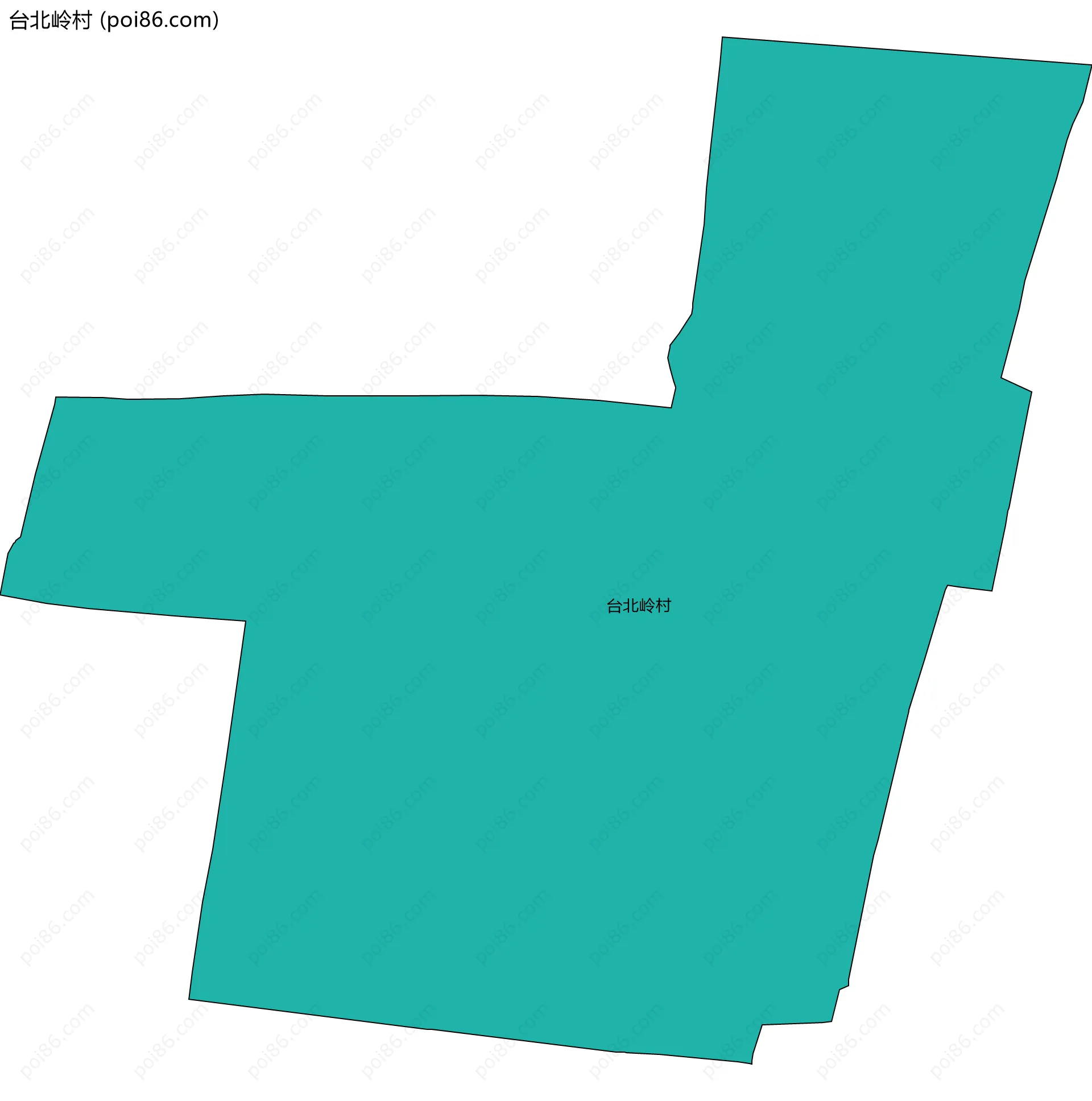 台北岭村边界地图