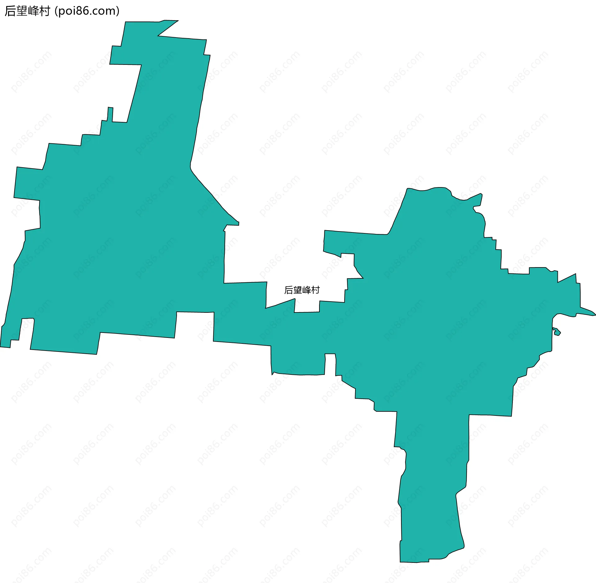 后望峰村边界地图