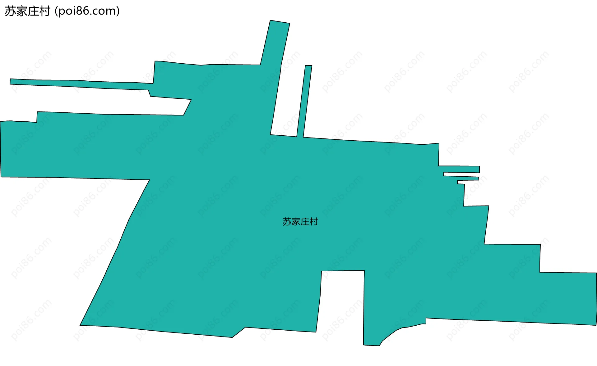 苏家庄村边界地图