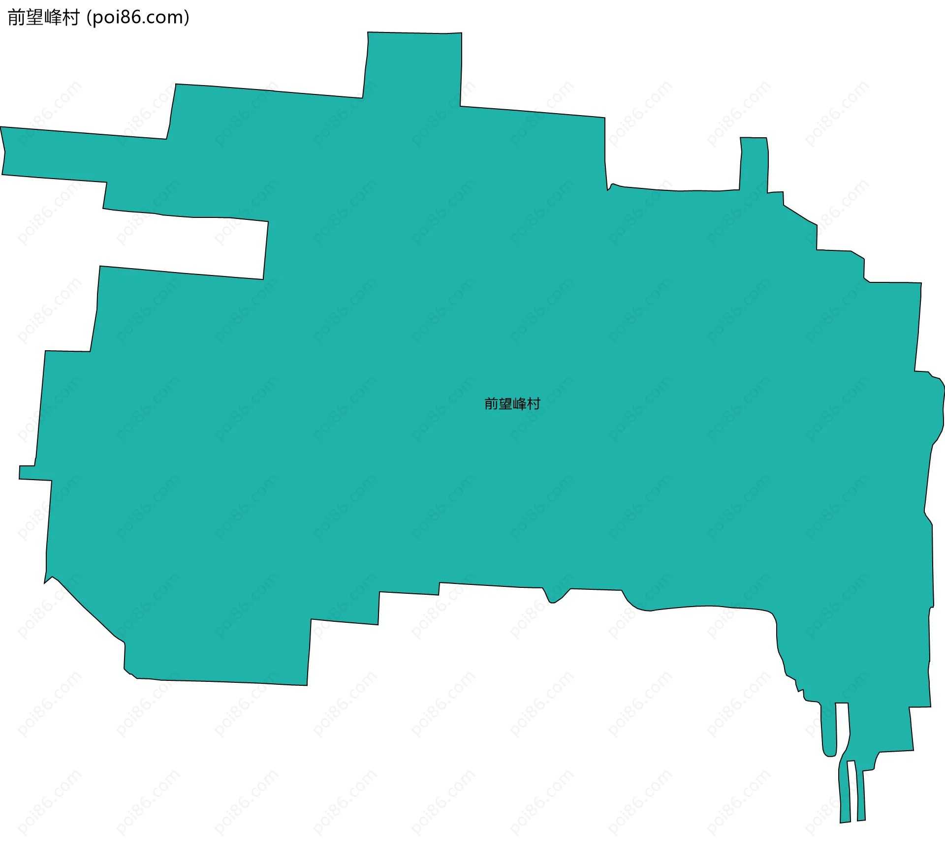 前望峰村边界地图
