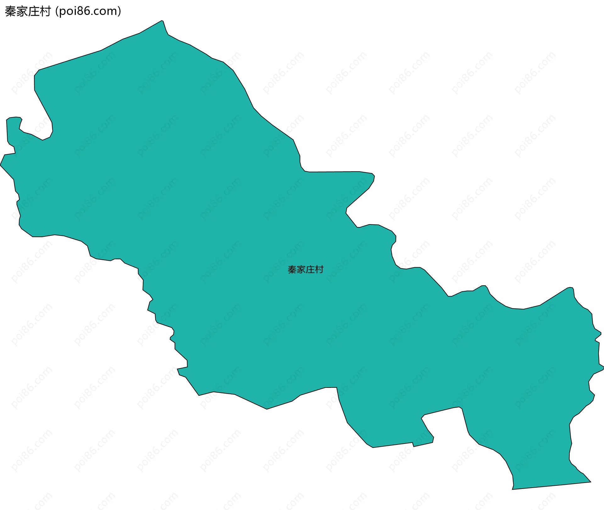 秦家庄村边界地图