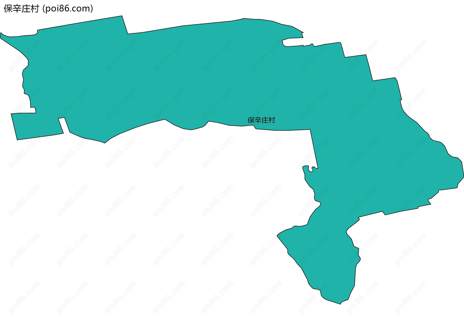 保辛庄村边界地图
