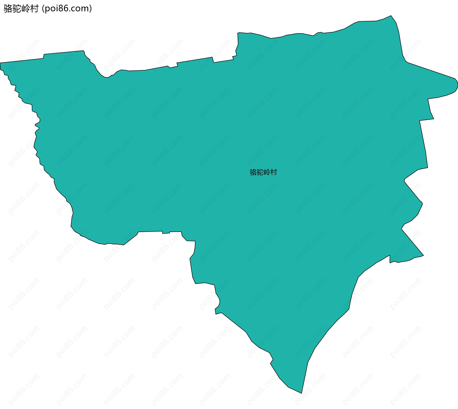 骆驼岭村边界地图