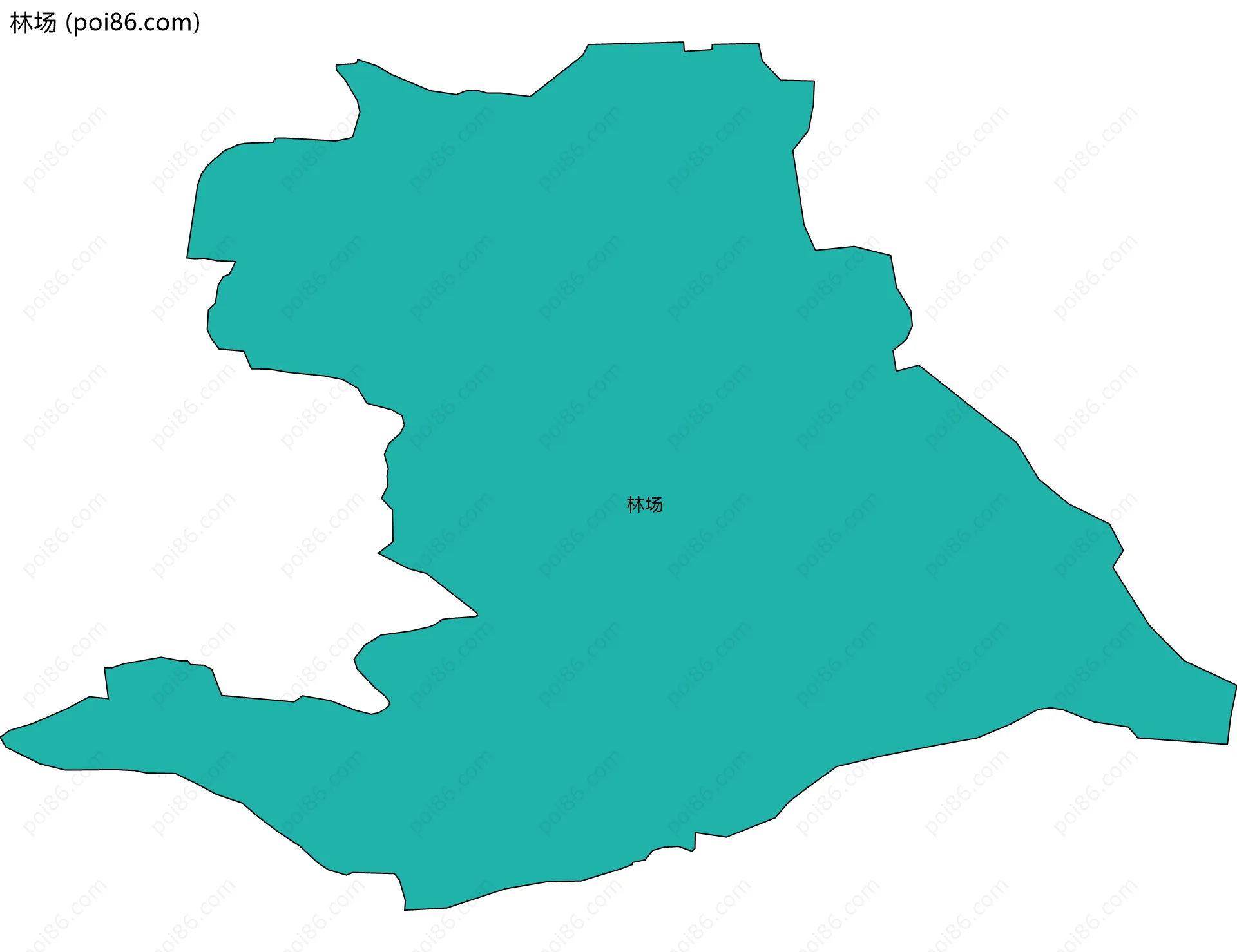 林场边界地图