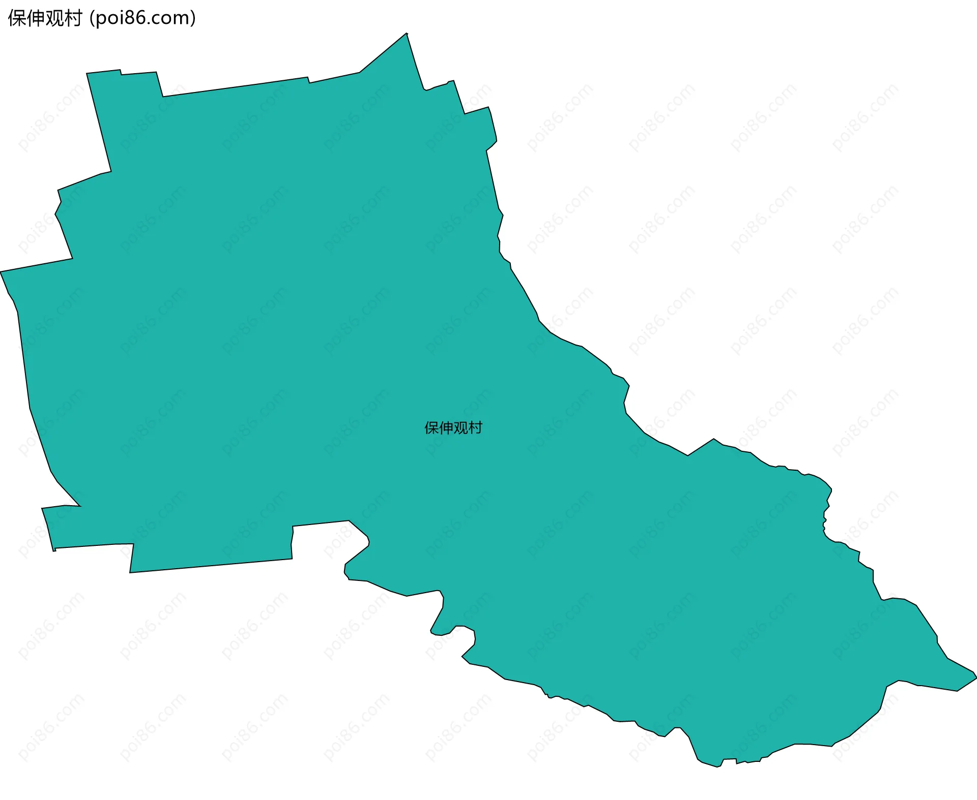 保伸观村边界地图