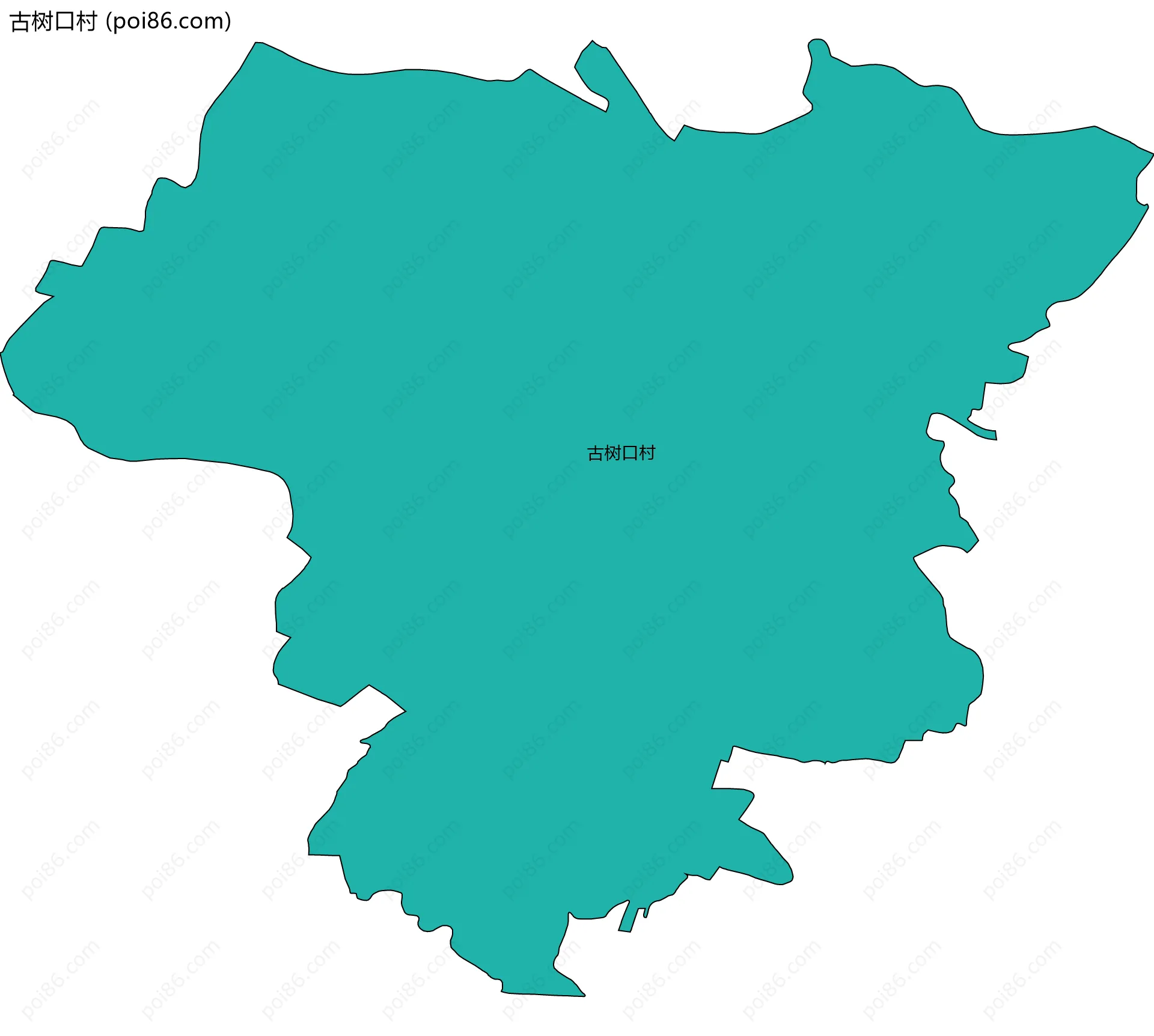 古树口村边界地图