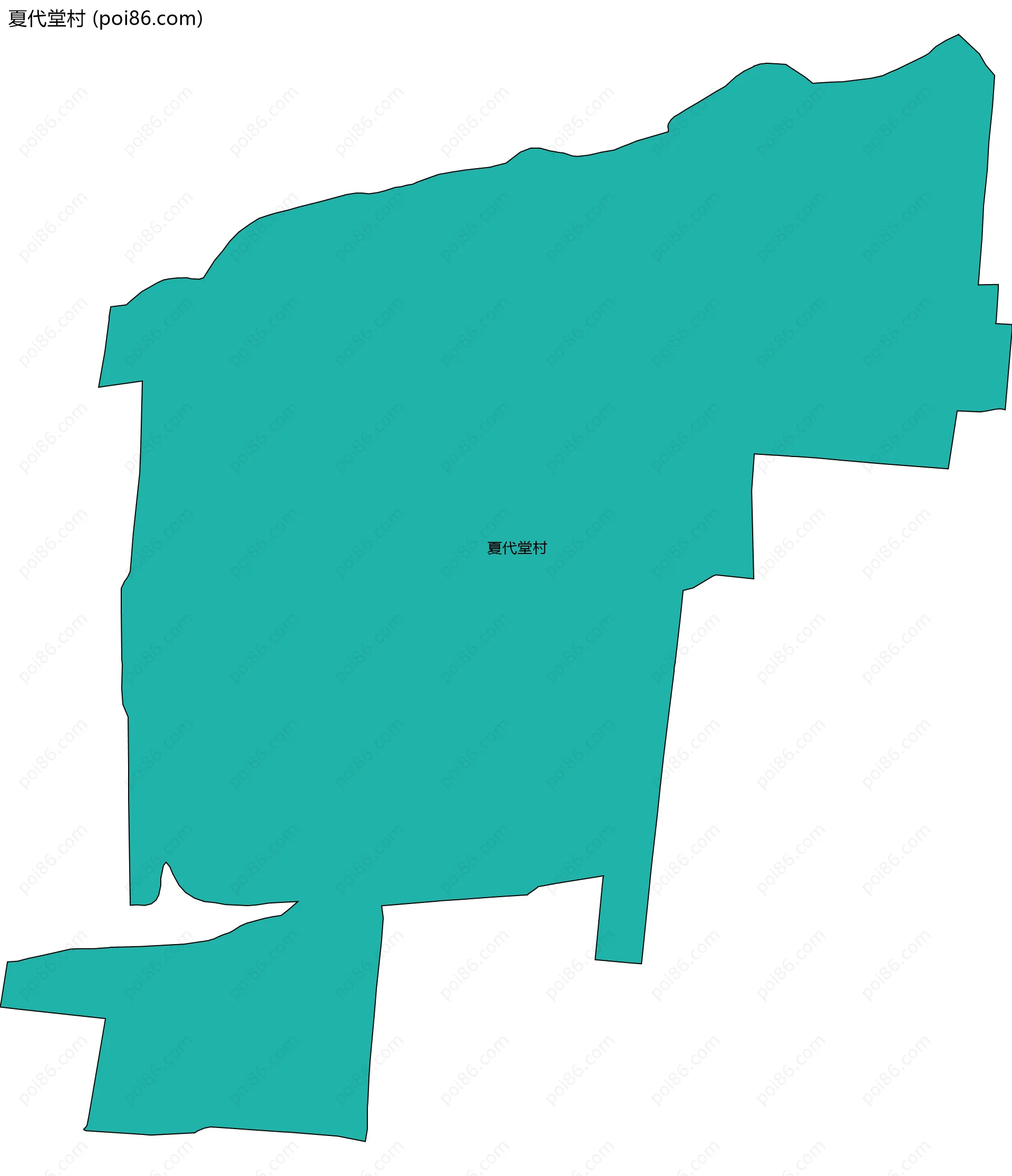 夏代堂村边界地图