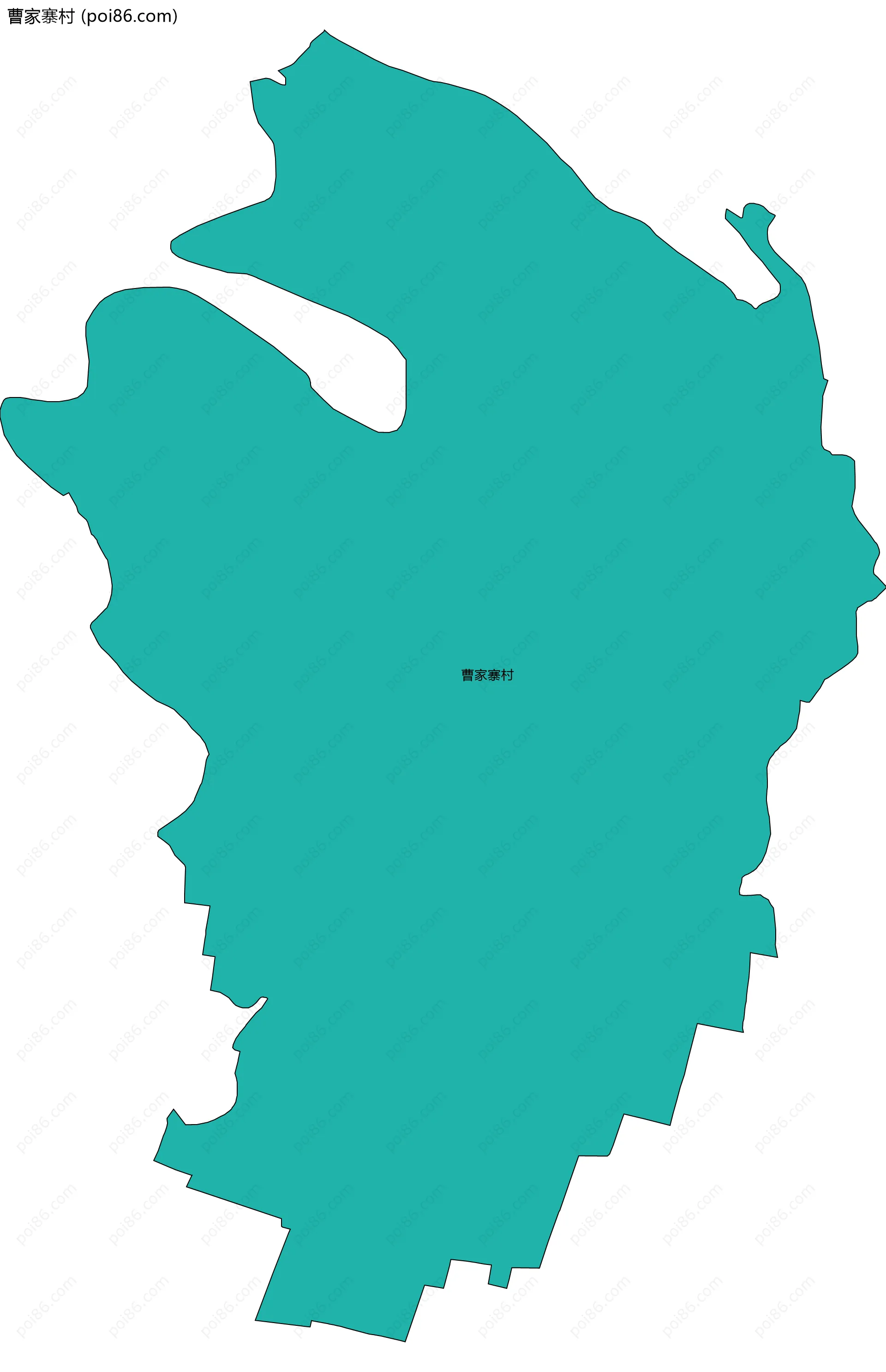 曹家寨村边界地图