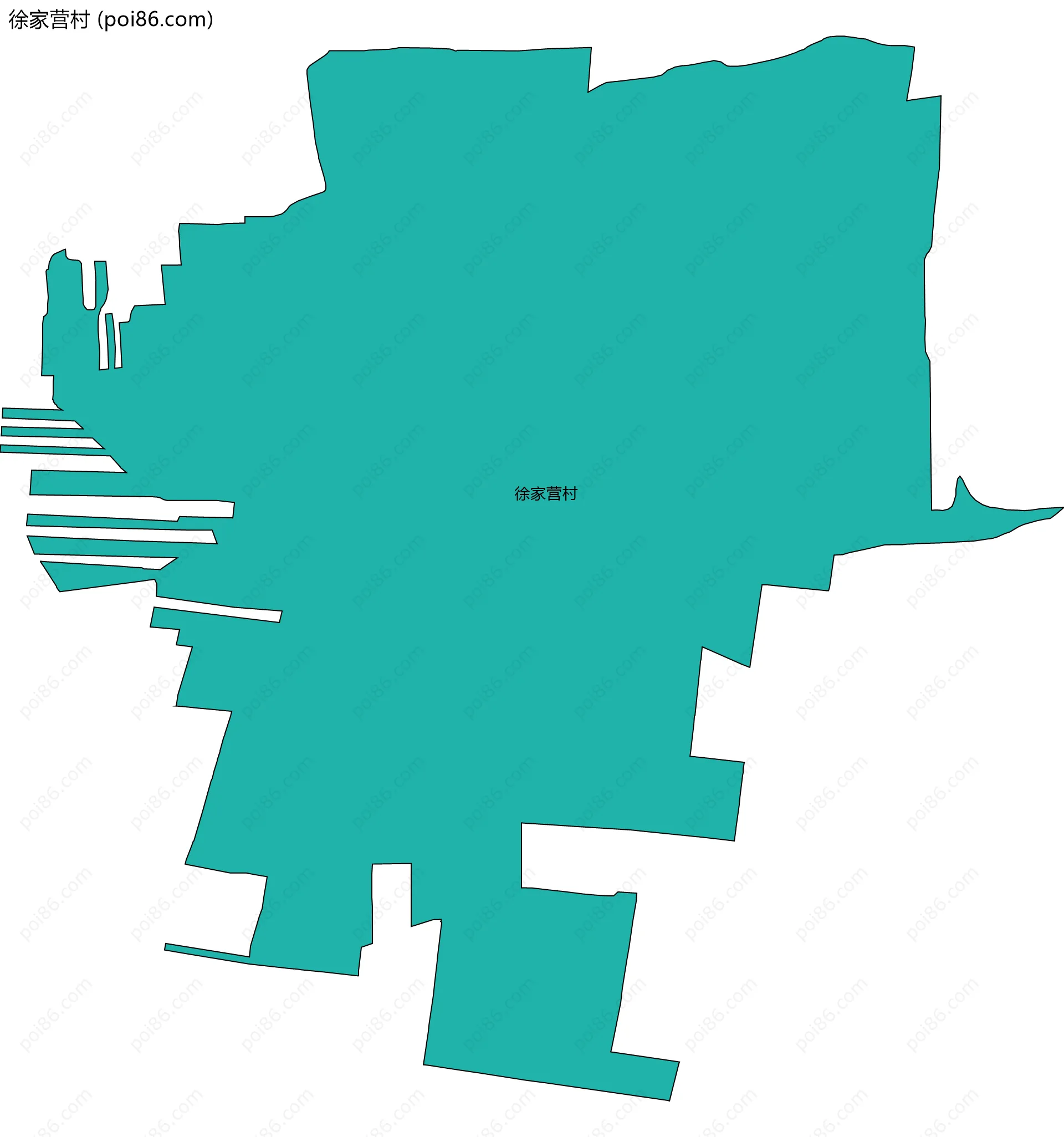 徐家营村边界地图