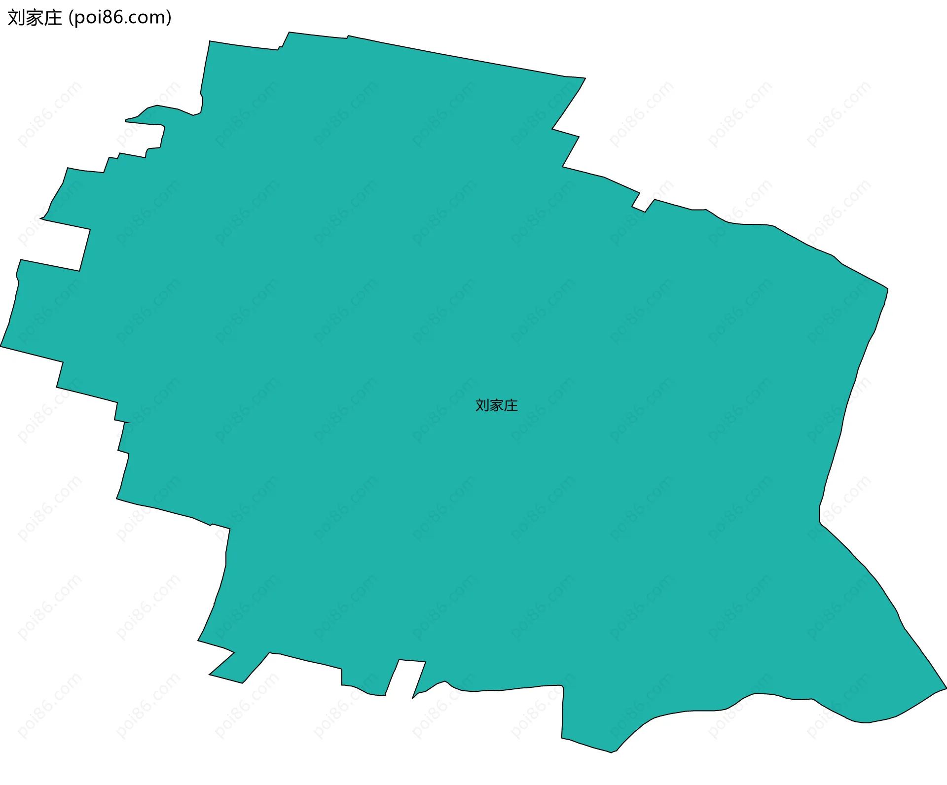 刘家庄边界地图