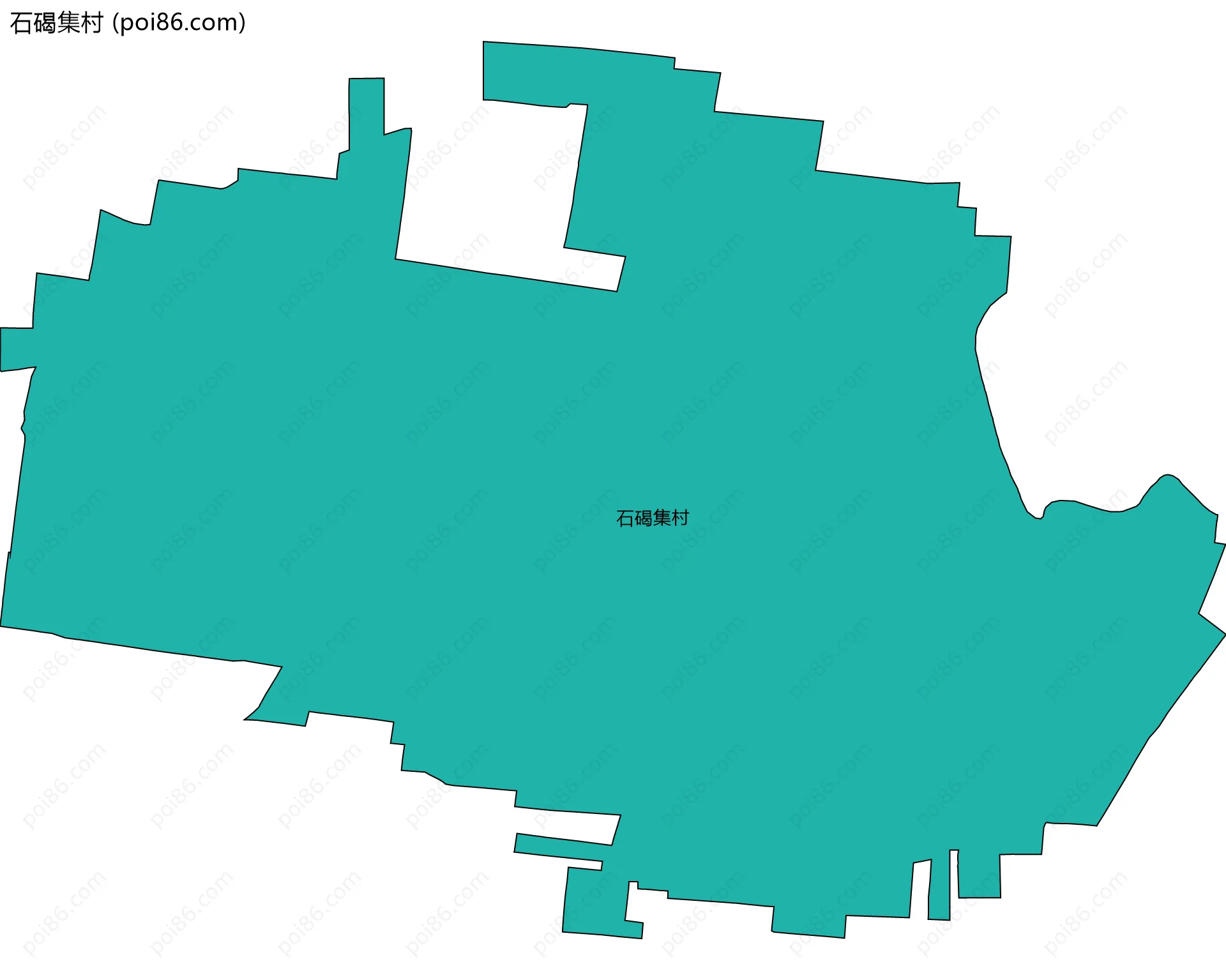 石碣集村边界地图