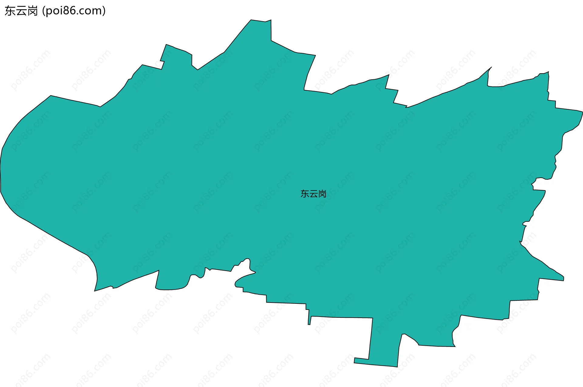 东云岗边界地图