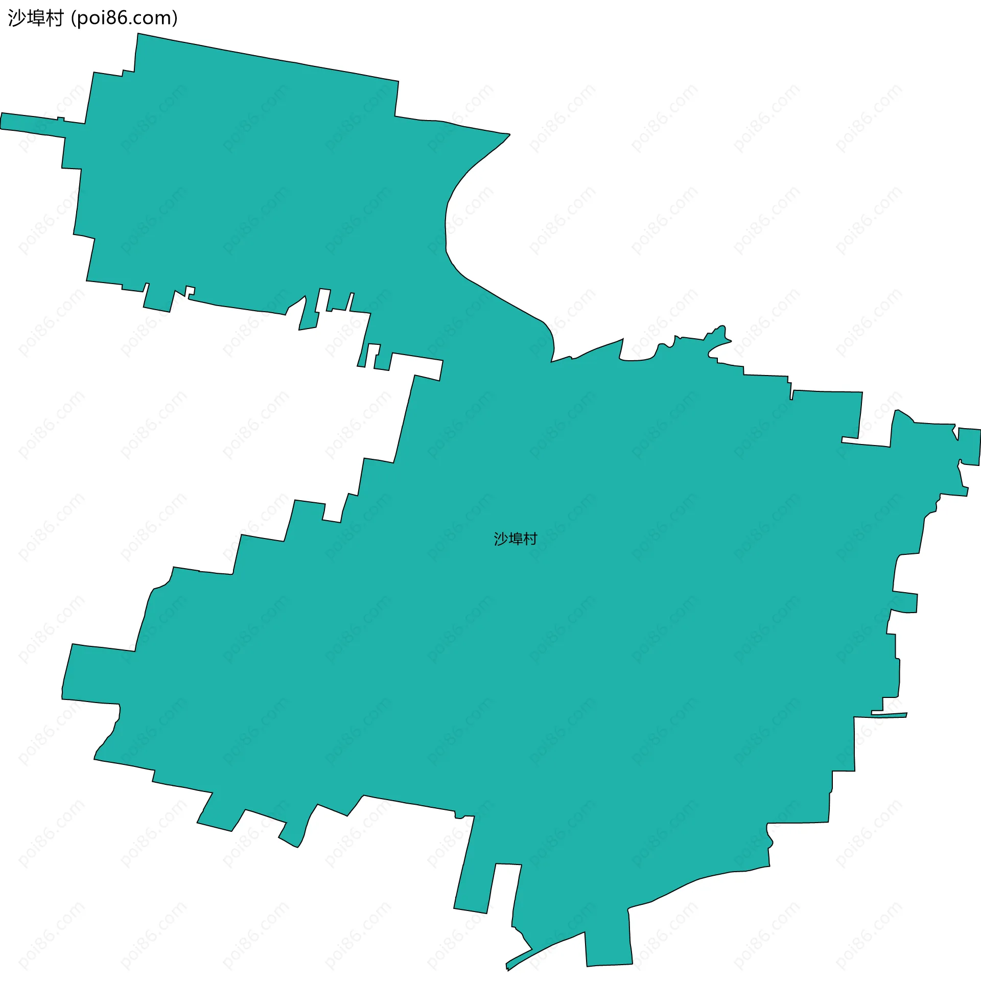 沙埠村边界地图