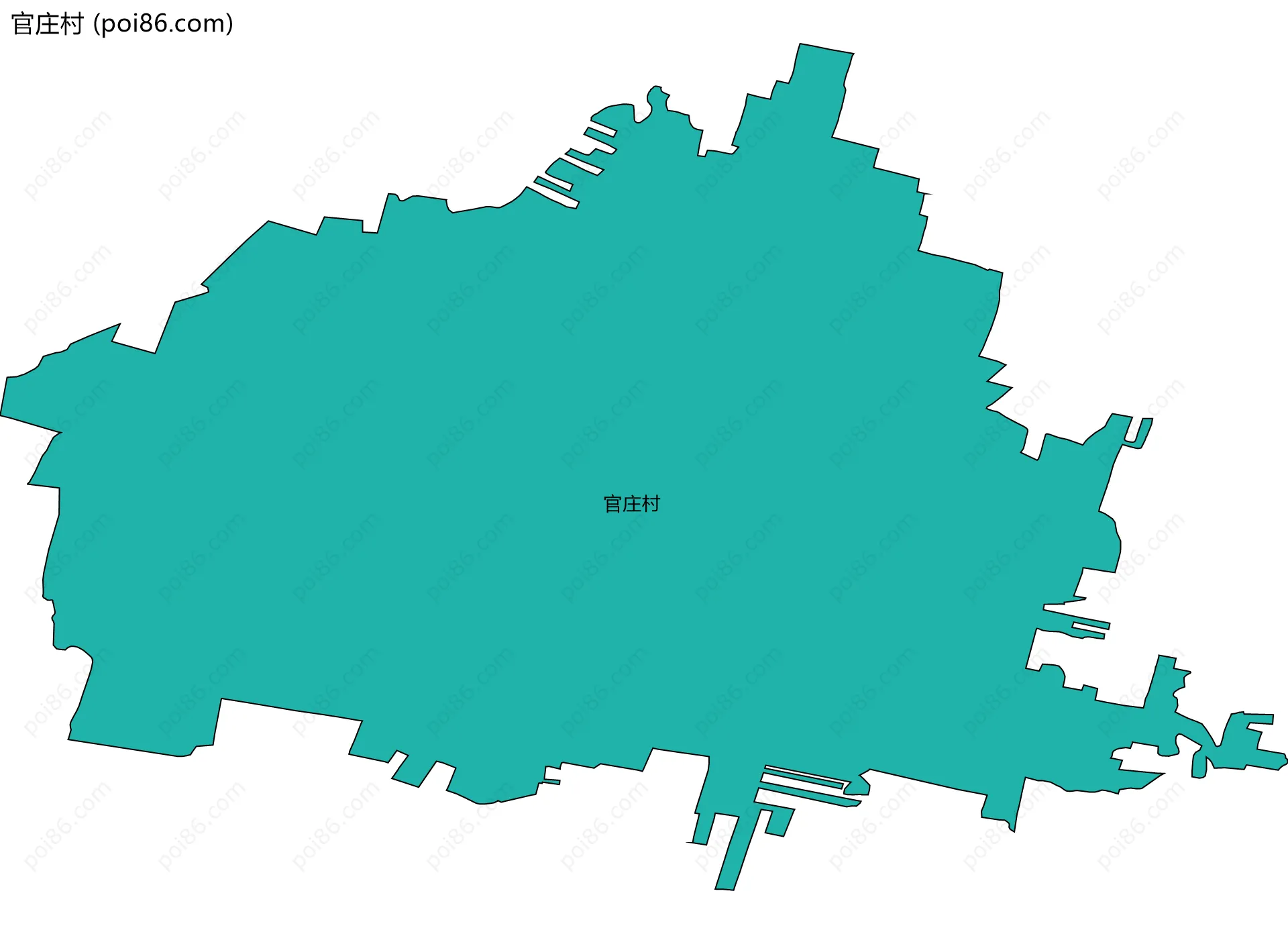 官庄村边界地图