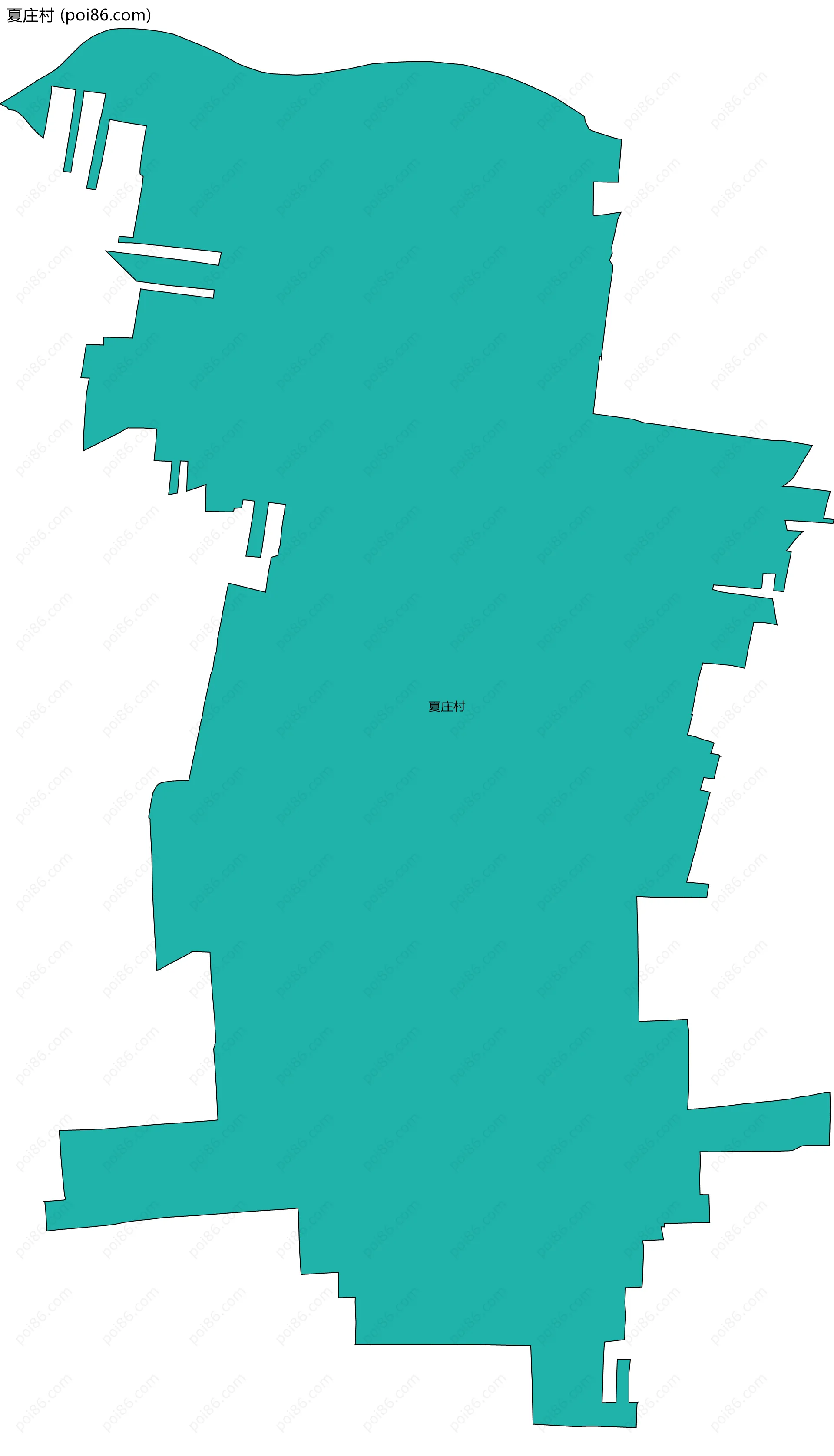 夏庄村边界地图