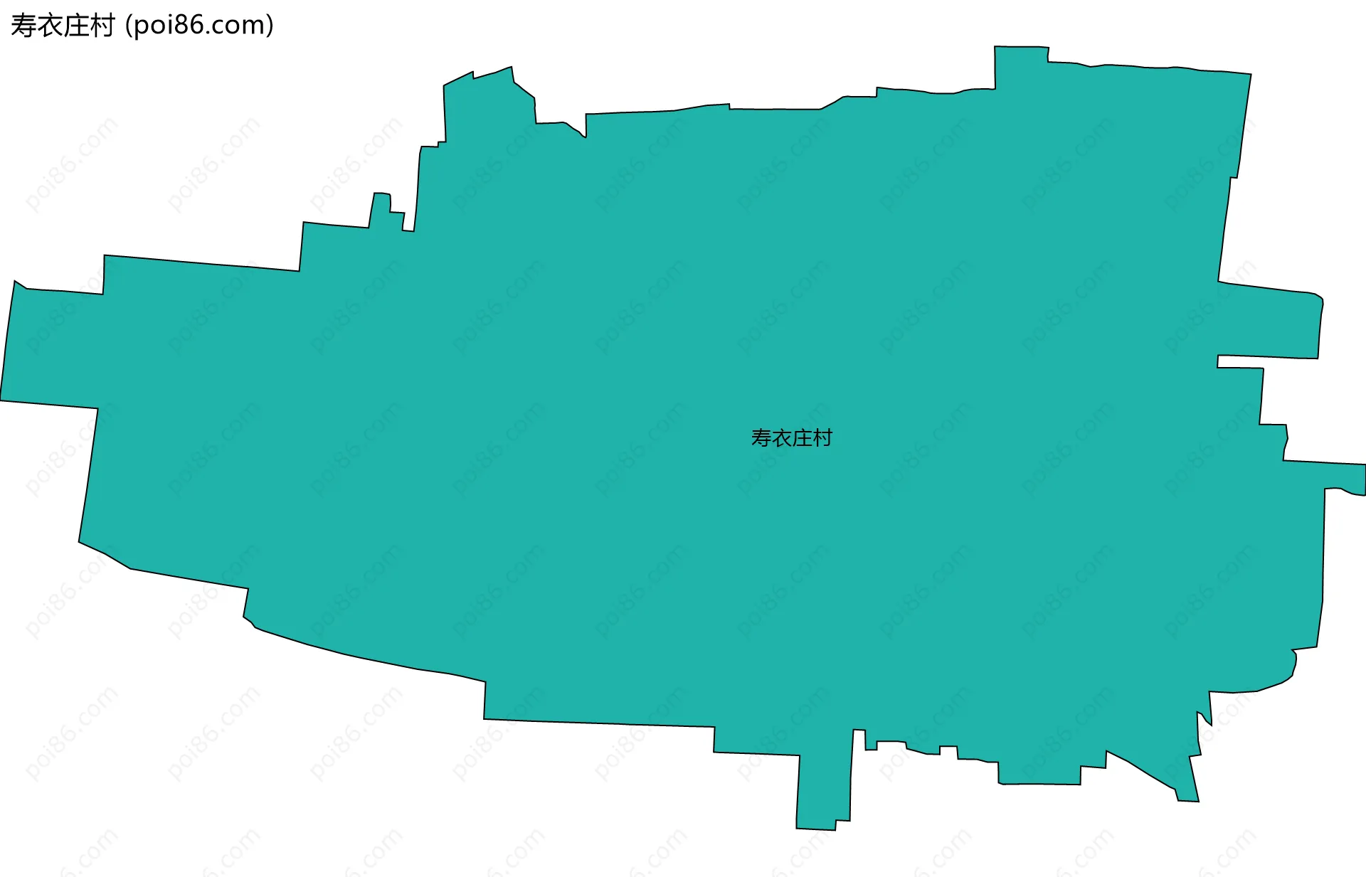 寿衣庄村边界地图