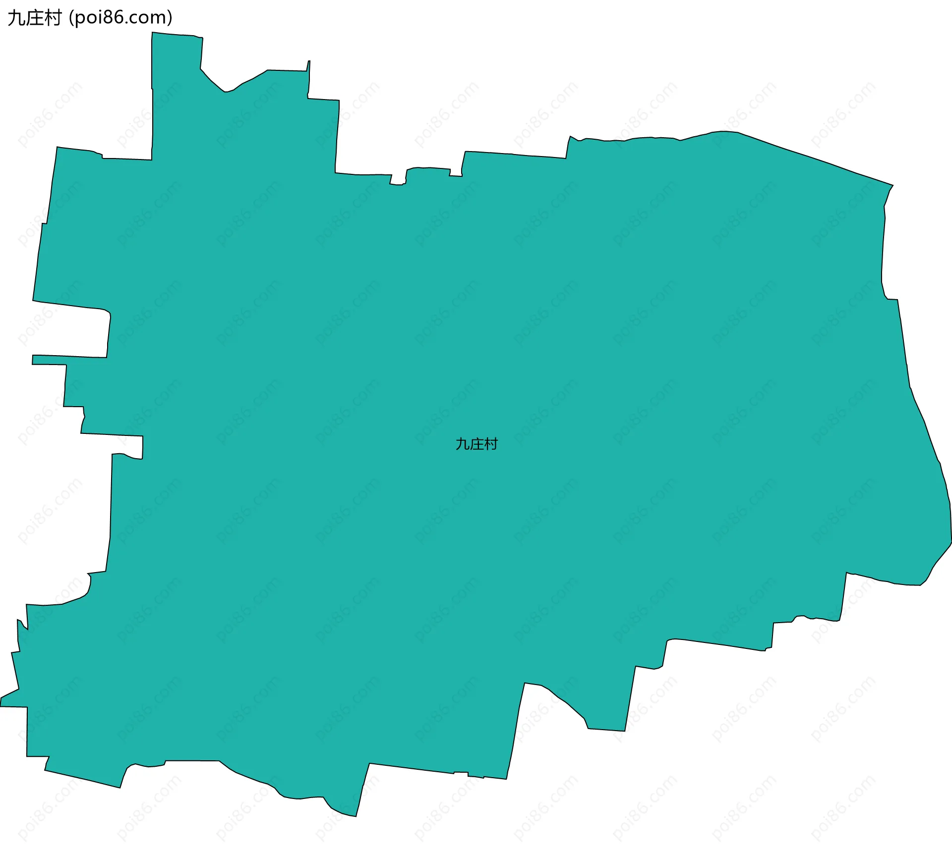 九庄村边界地图