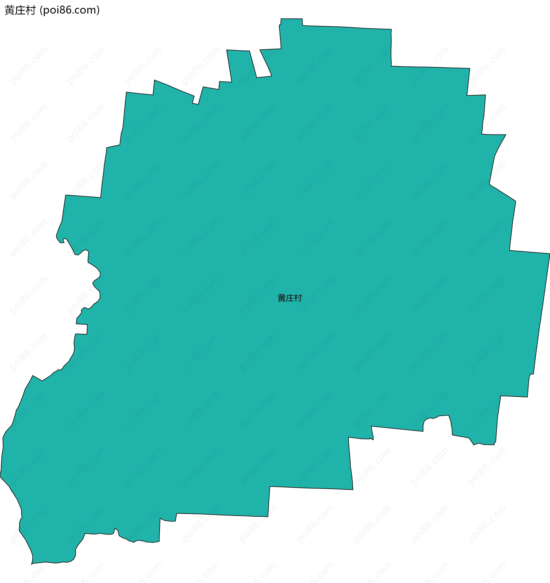 黄庄村边界地图