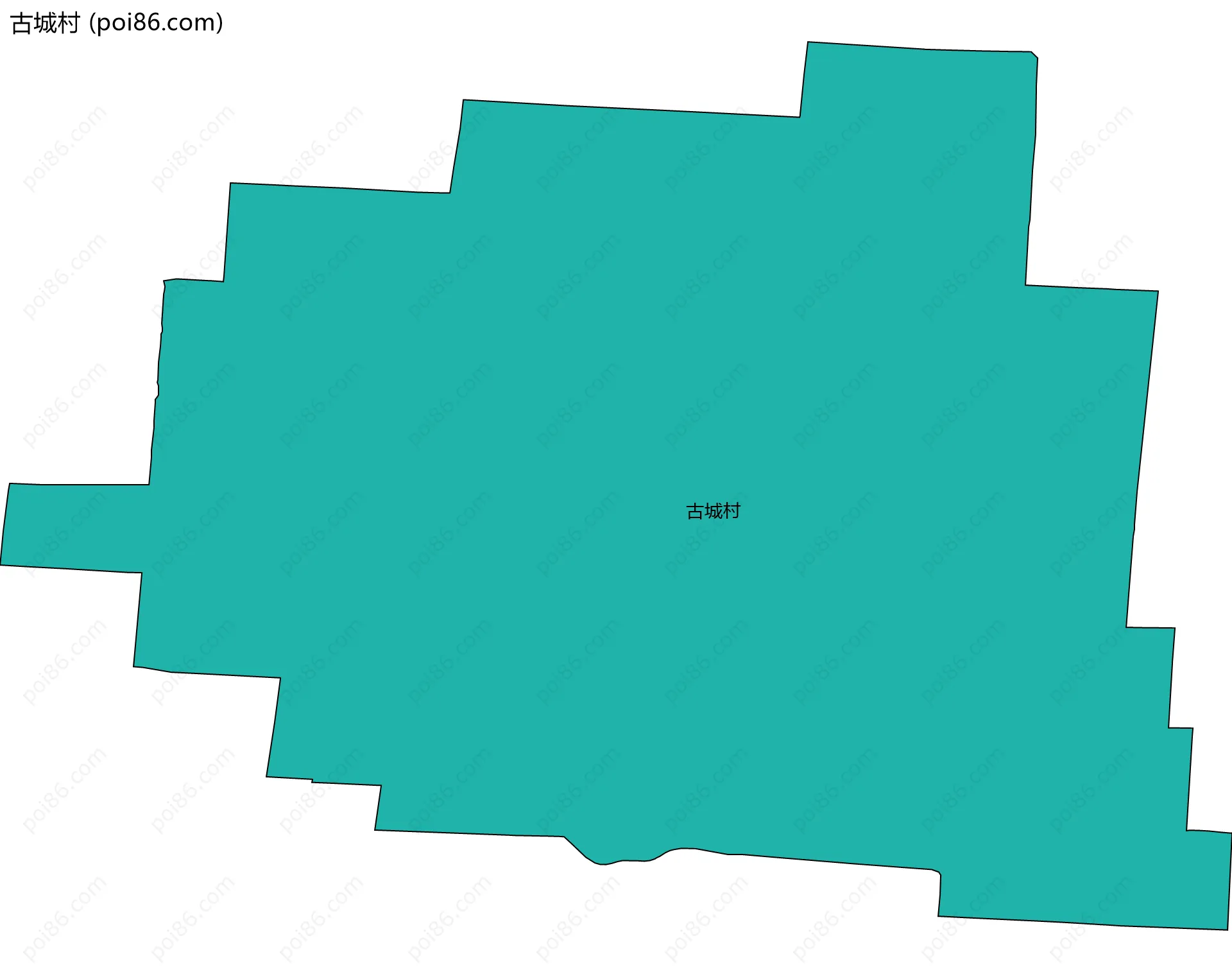 古城村边界地图