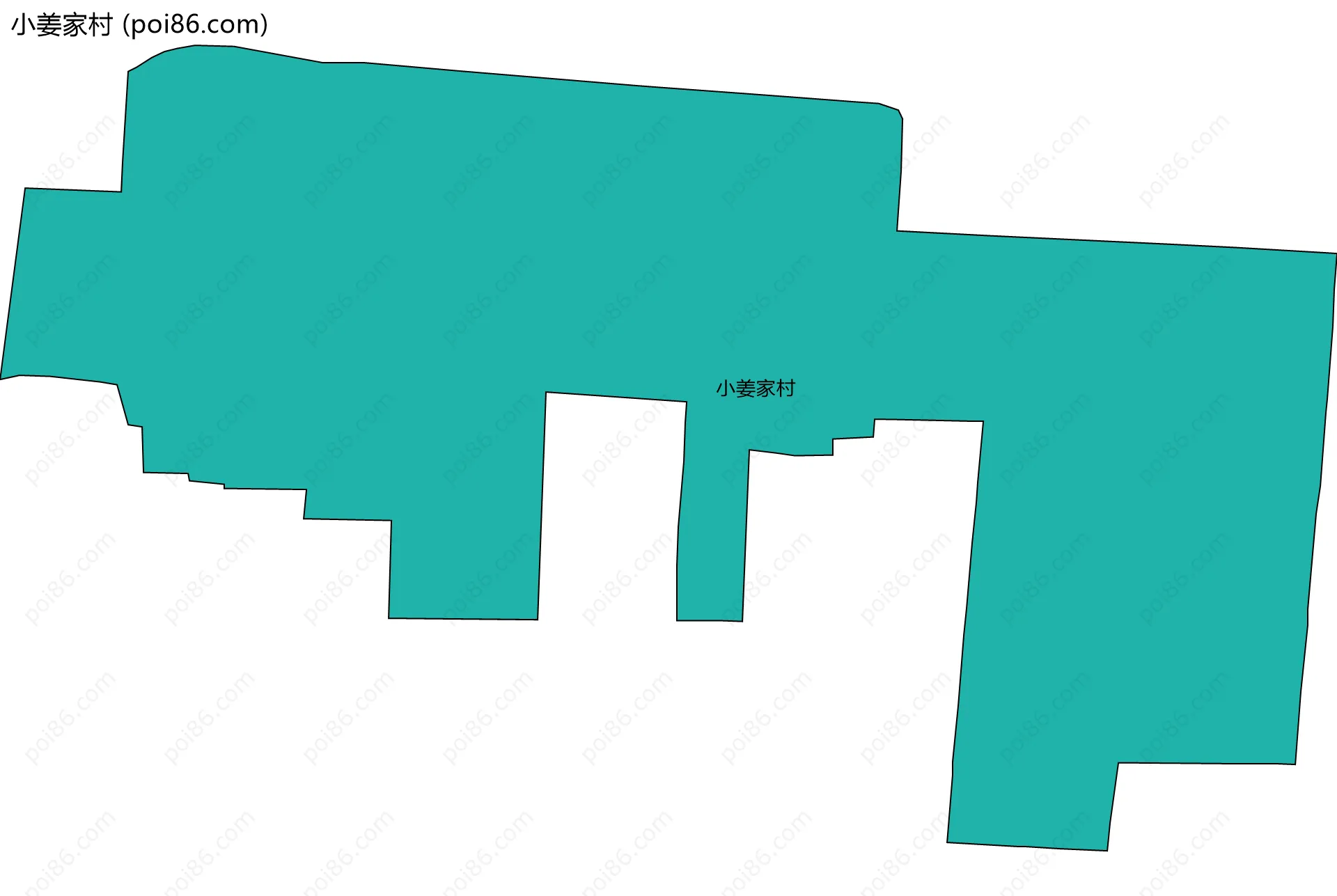 小姜家村边界地图