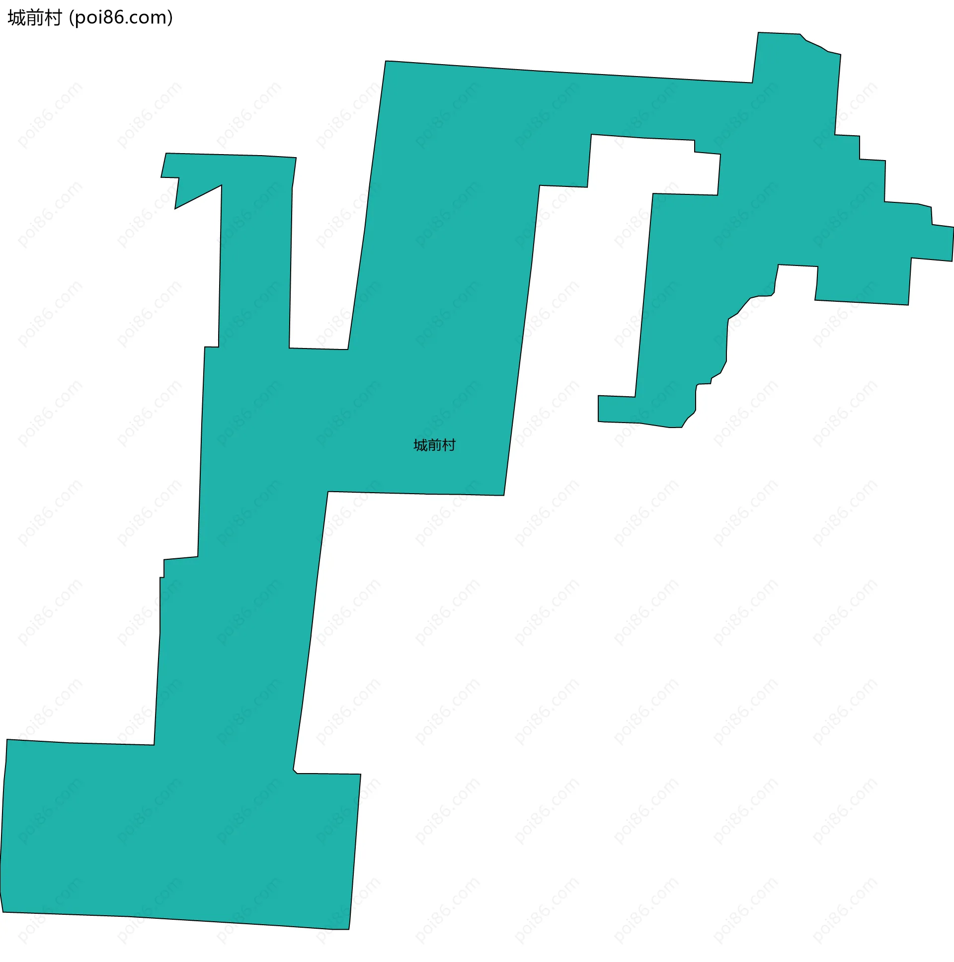 城前村边界地图